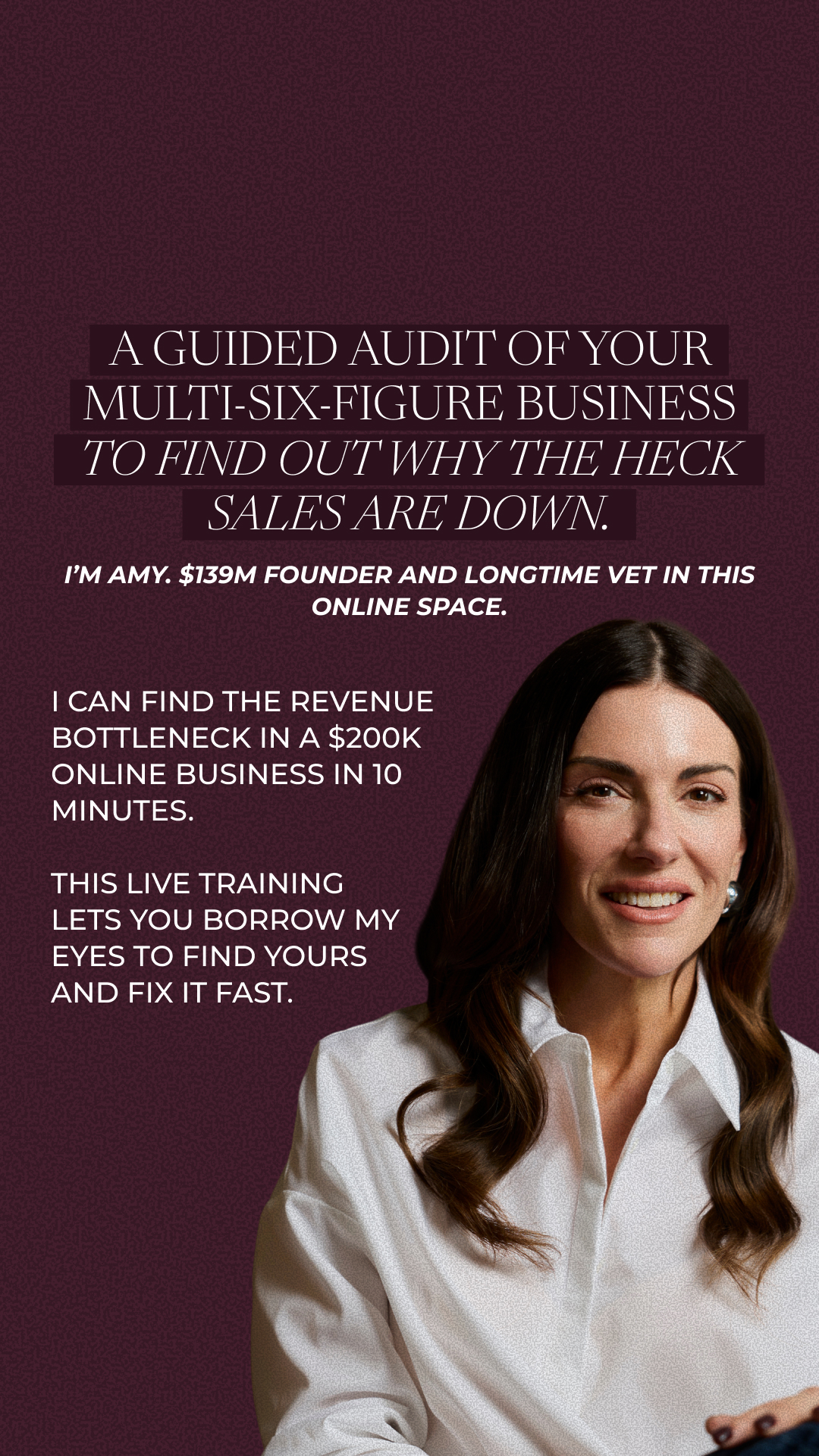 Amy Porterfield Facebook ad
