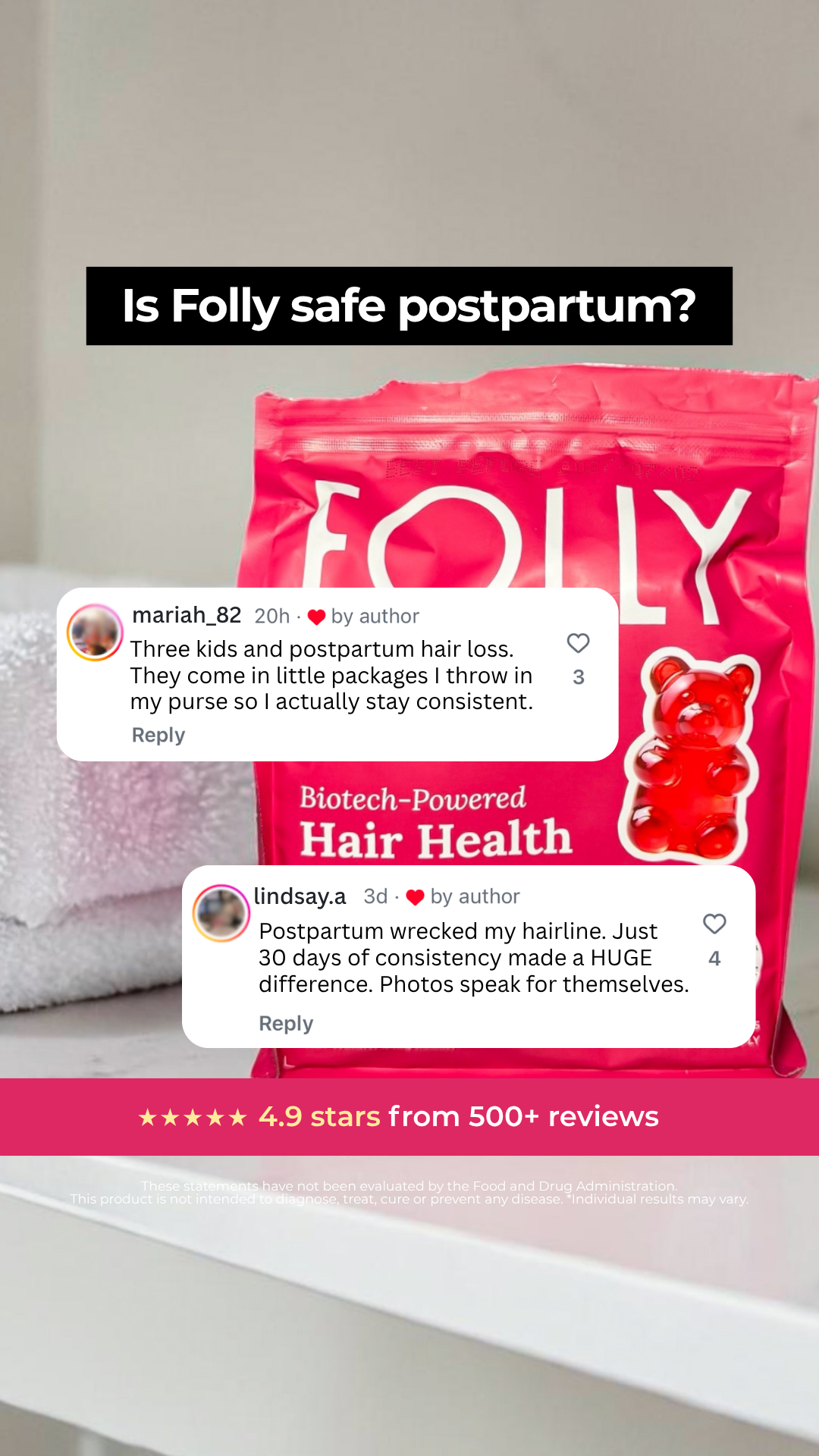 Folly Nutrition Facebook ad