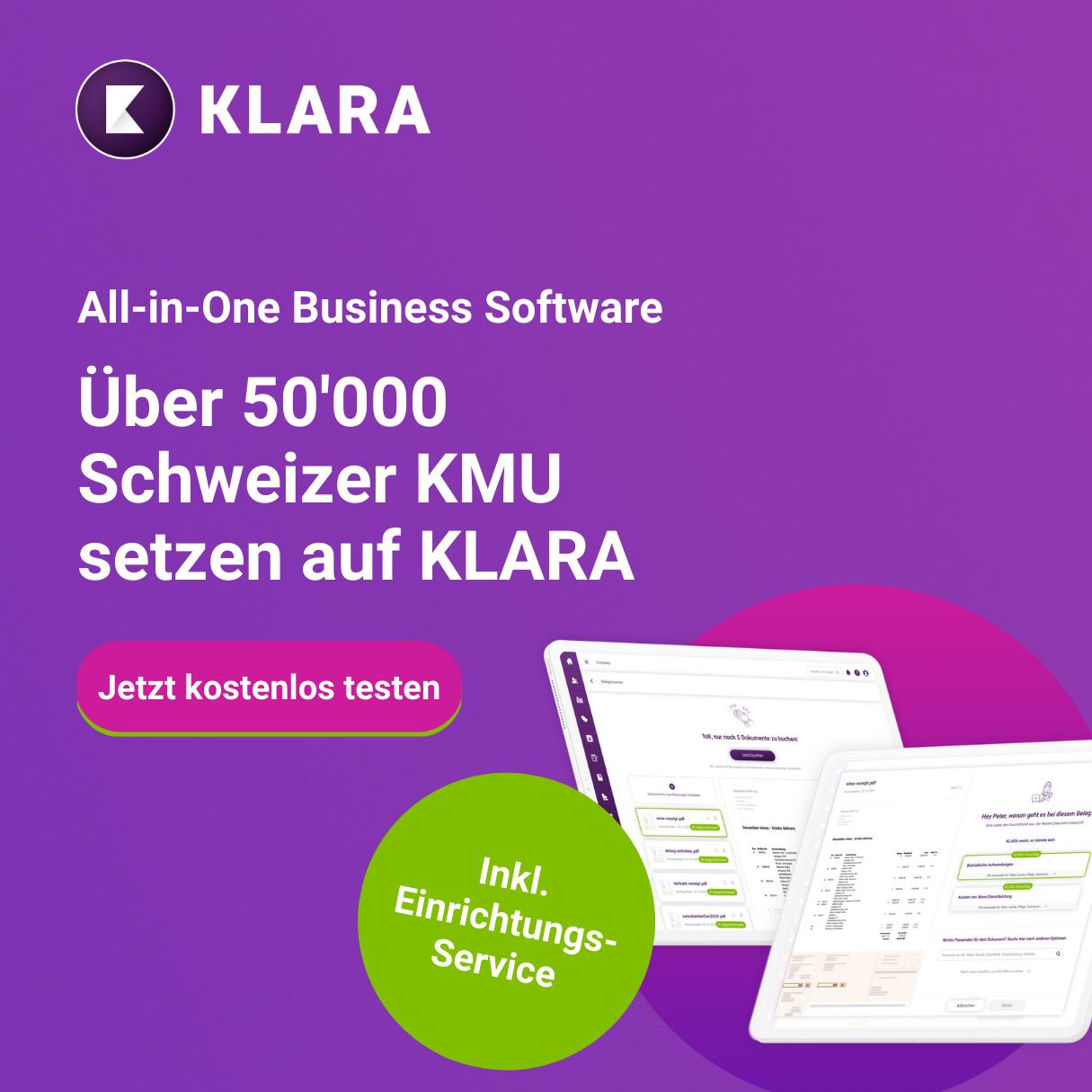 KLARA.ch Facebook ad