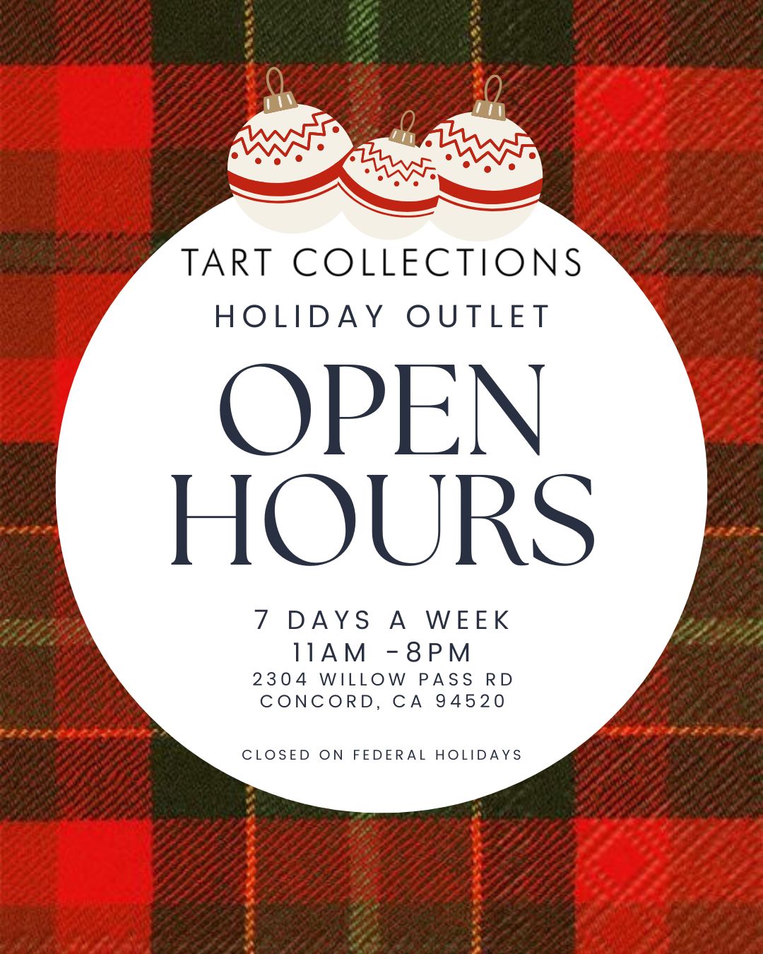 TART Collections Facebook ad from Nov 27, 2024