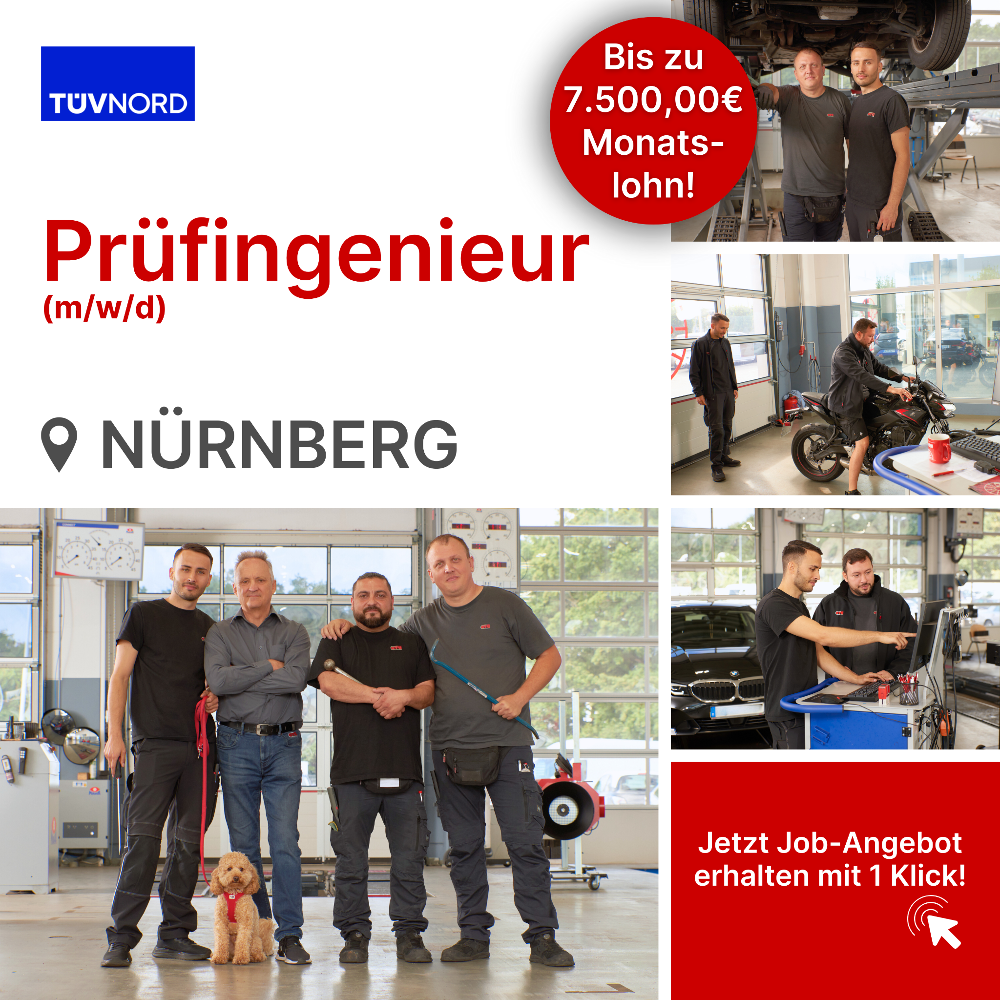 Candidate Flow KFZ-Karriere Facebook ad: Du möchtest ein unwiderstehliches Job-Angebot?