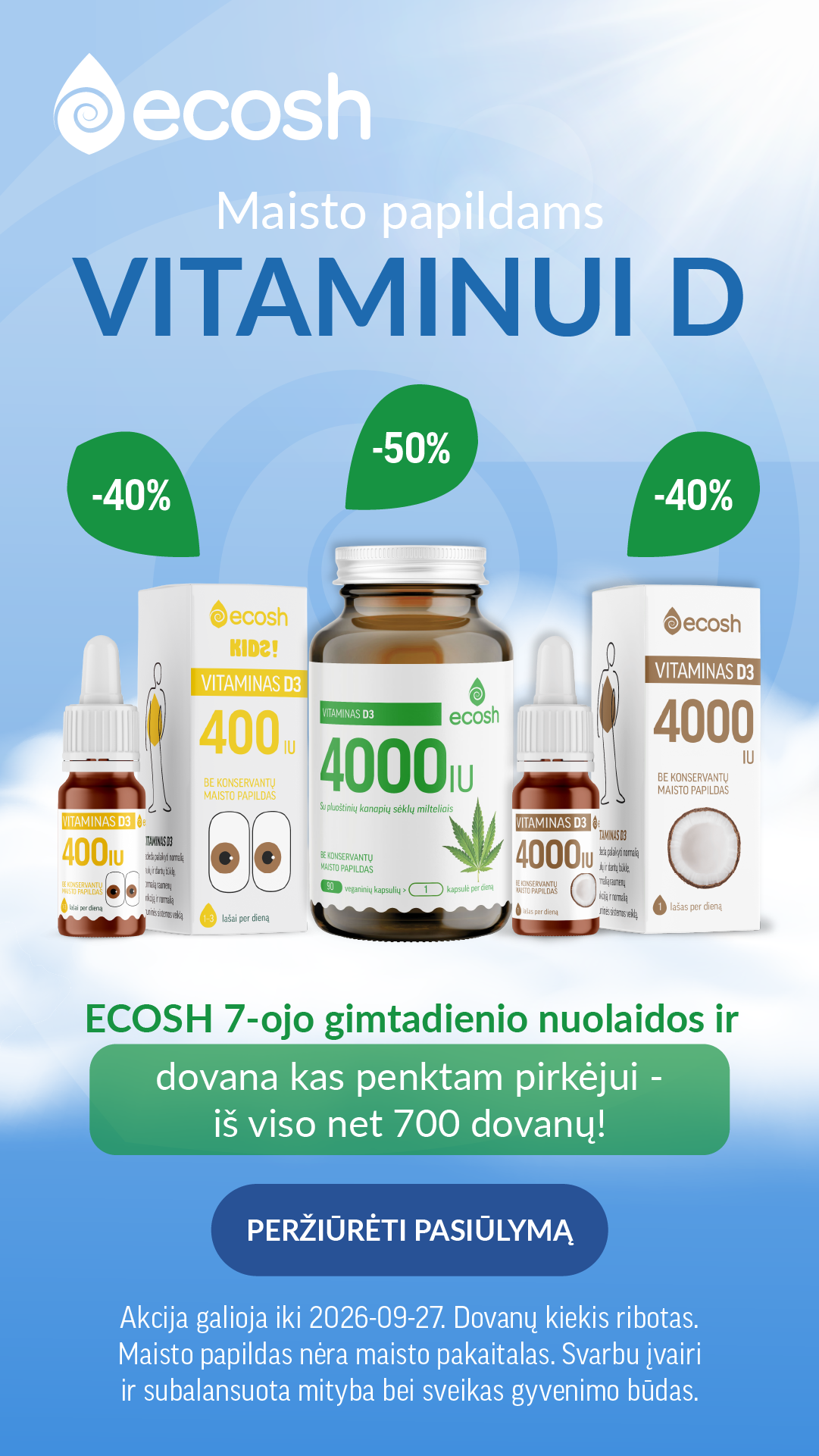 Ecosh Lietuva Facebook ad