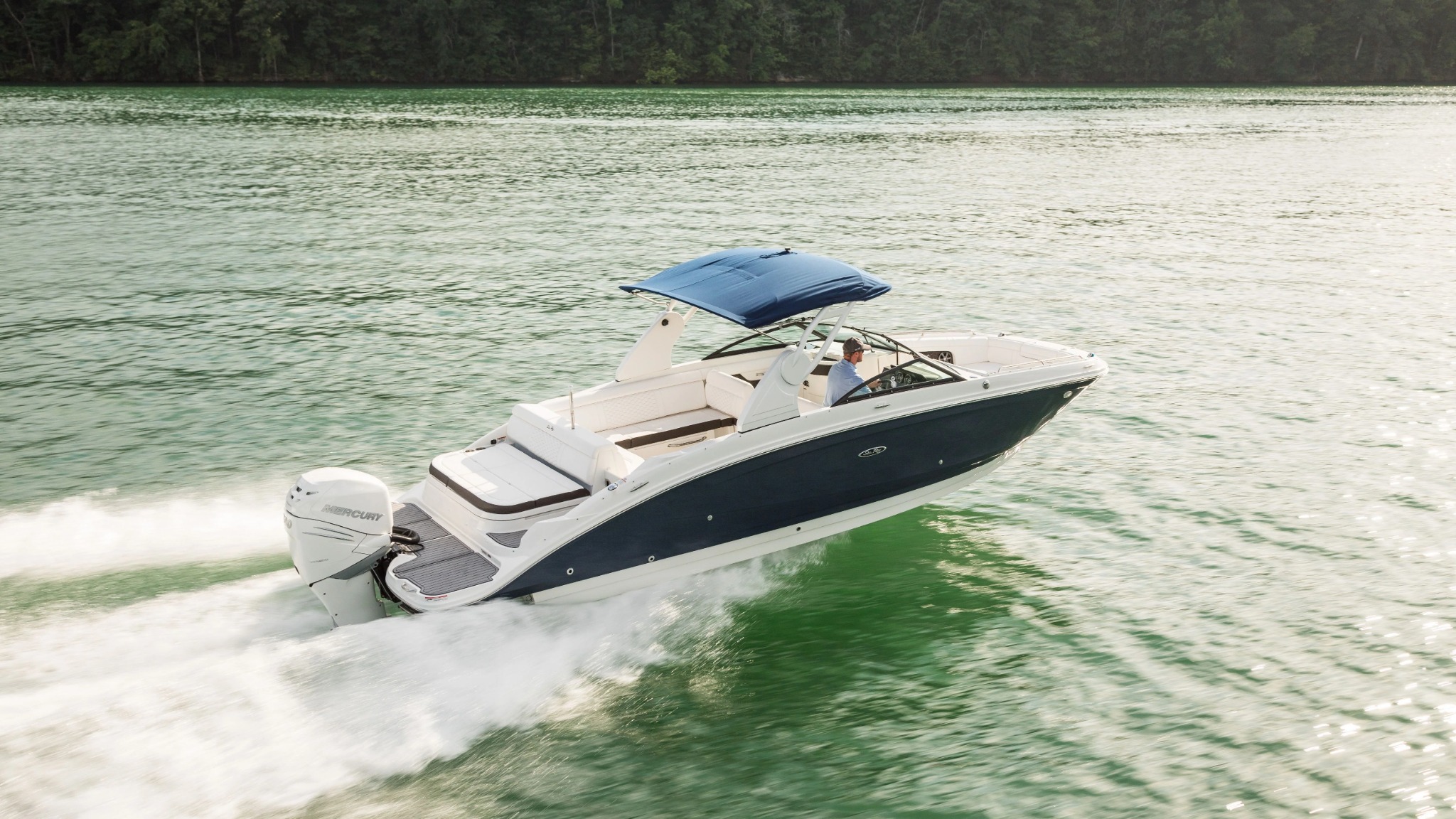 Sports Marine Facebook ad: Explore Sea Ray Boats | Download 2026 Brochure.