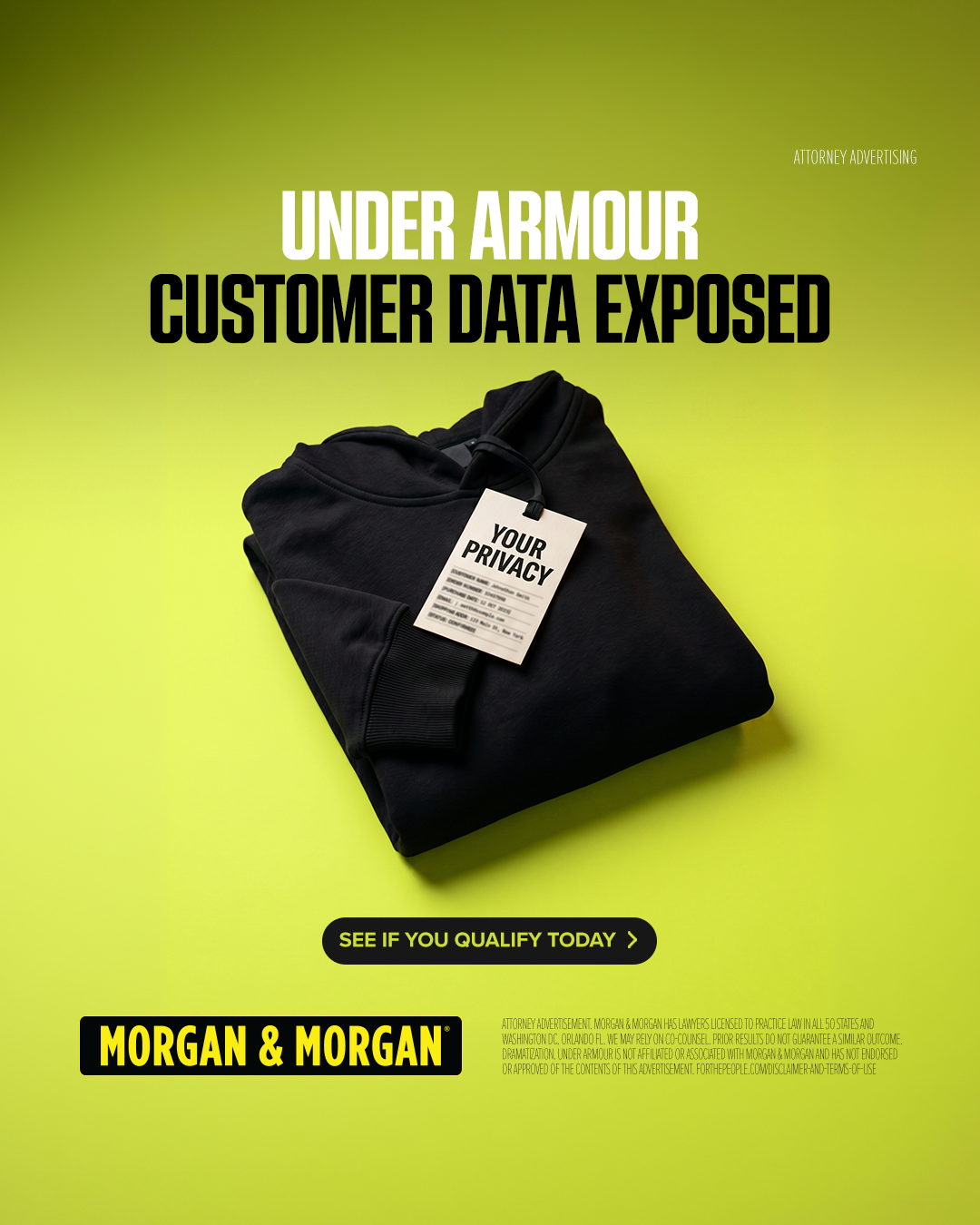 Morgan & Morgan Facebook ad