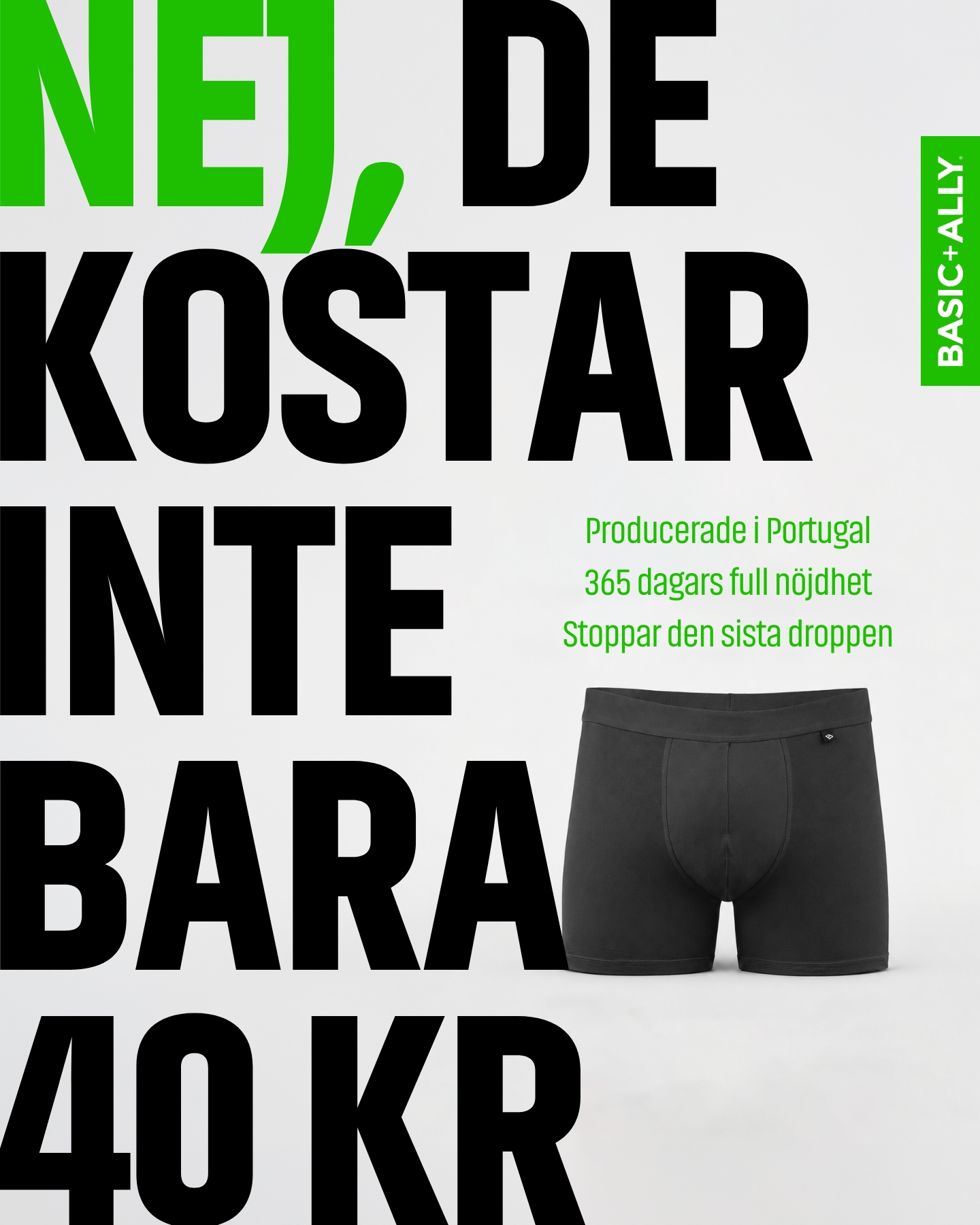 Basic+Ally Facebook ad