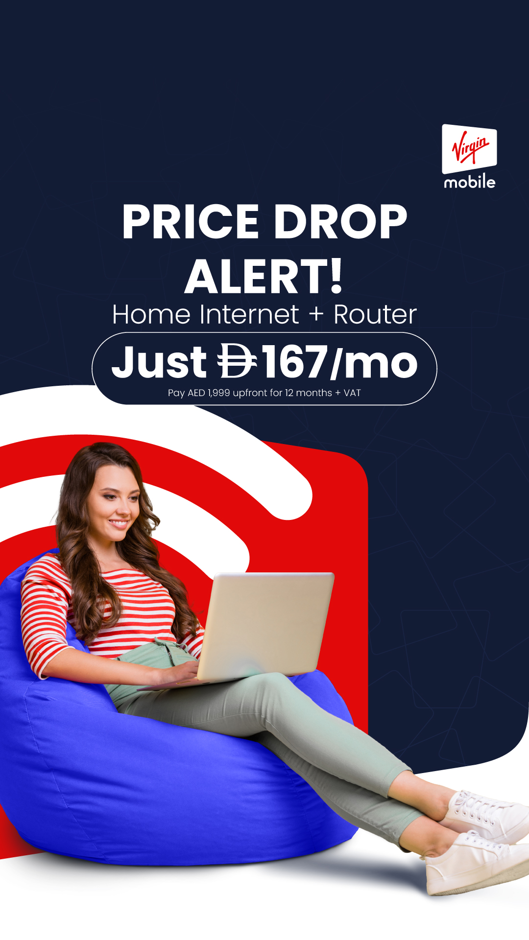 Virgin Mobile UAE Facebook ad