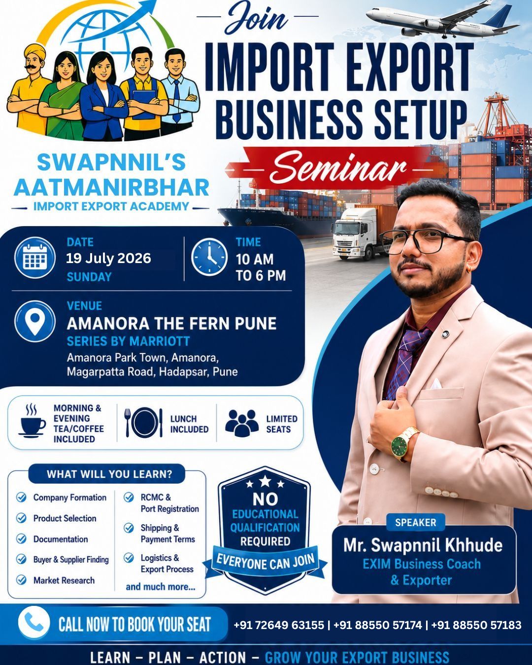 Swapniil's Aatmanirbhar Import Export Academy Facebook ad
