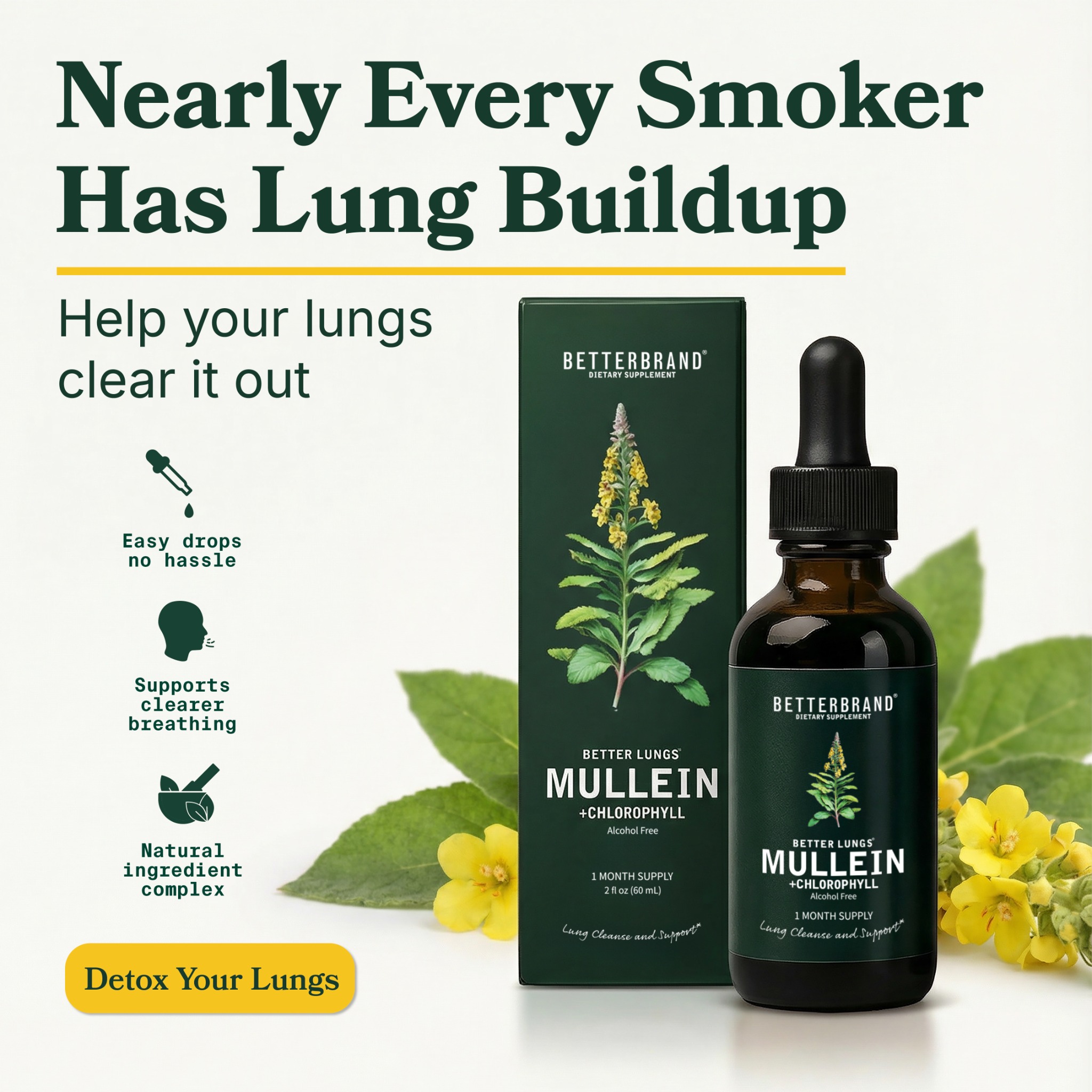 Betterbrand Facebook ad: Clear Breathing Again