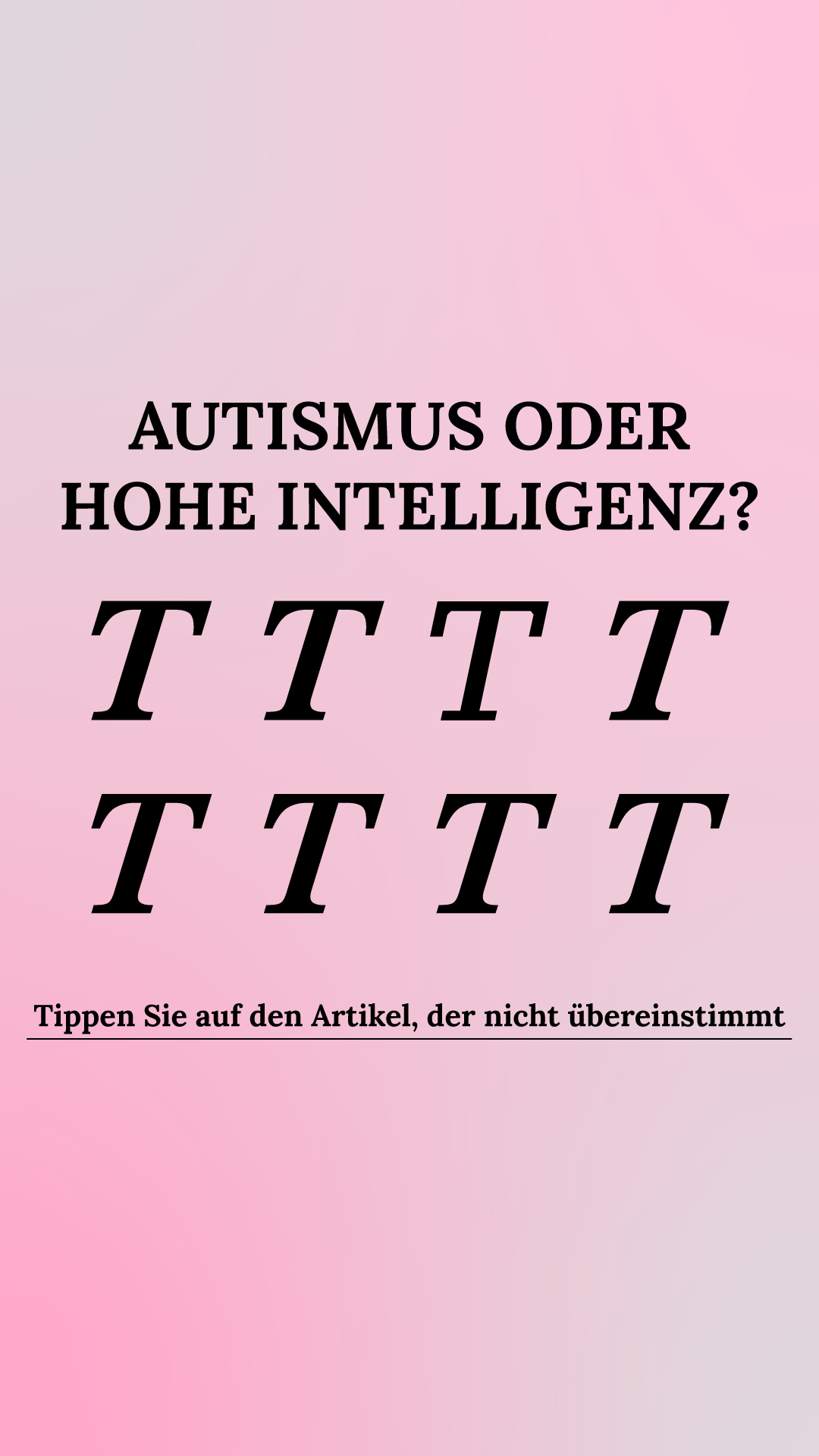 International Brain Test Facebook ad