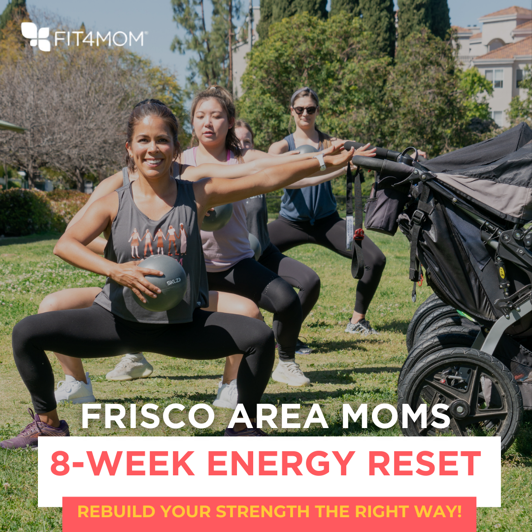Fit4Mom McKinney Allen Frisco Facebook ad from Feb 18, 2026