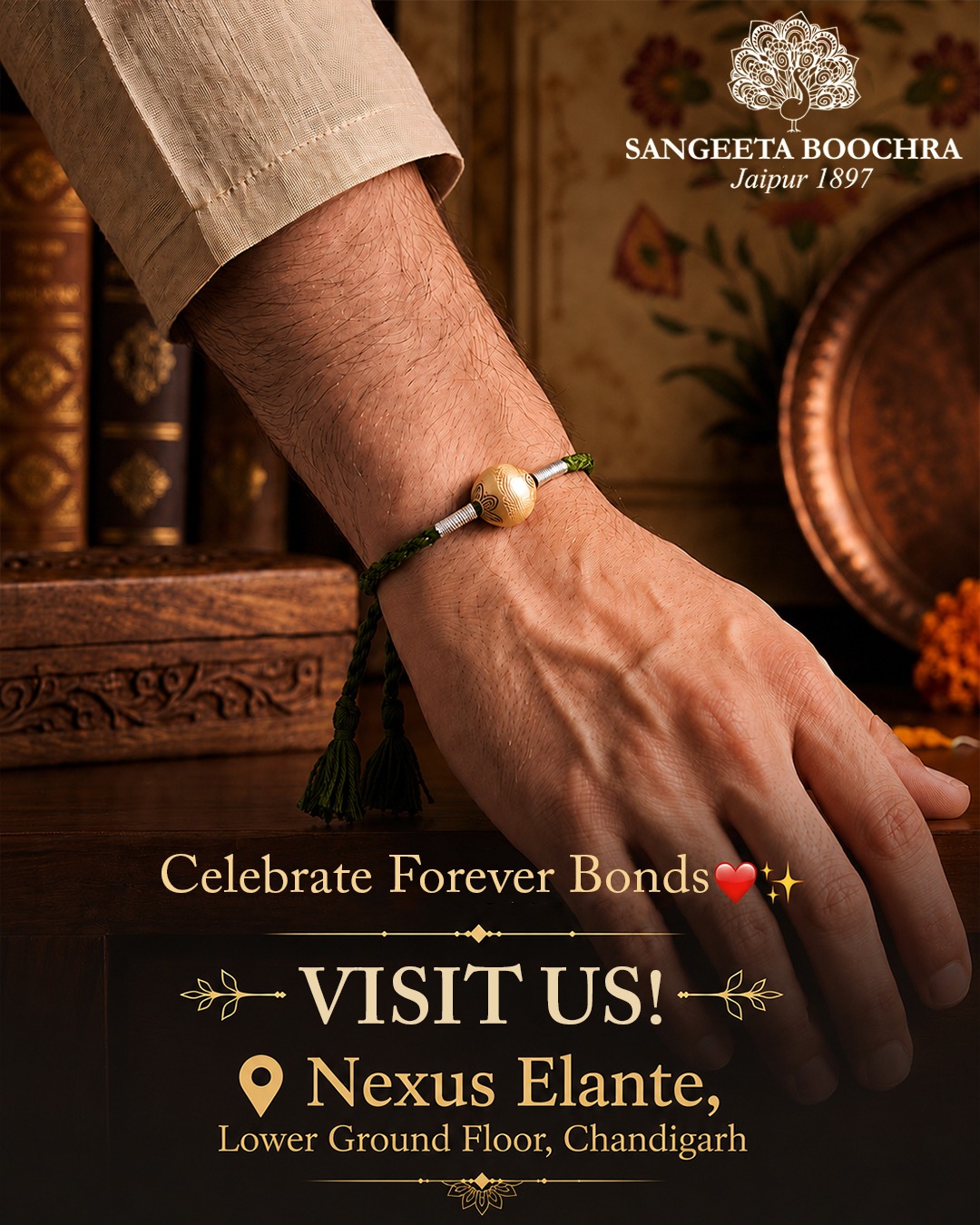 Sangeeta Boochra Facebook ad: This Raksha Bandhan, Gift More Than Jewellery-Gift Memories.