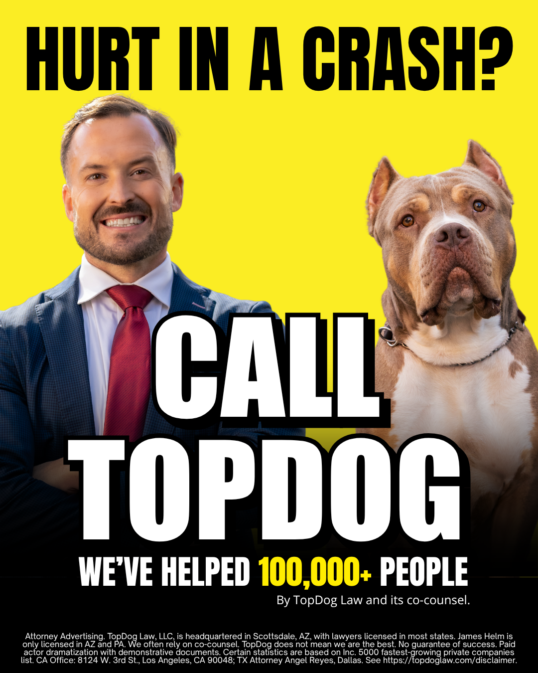 TopDog Law Facebook ad