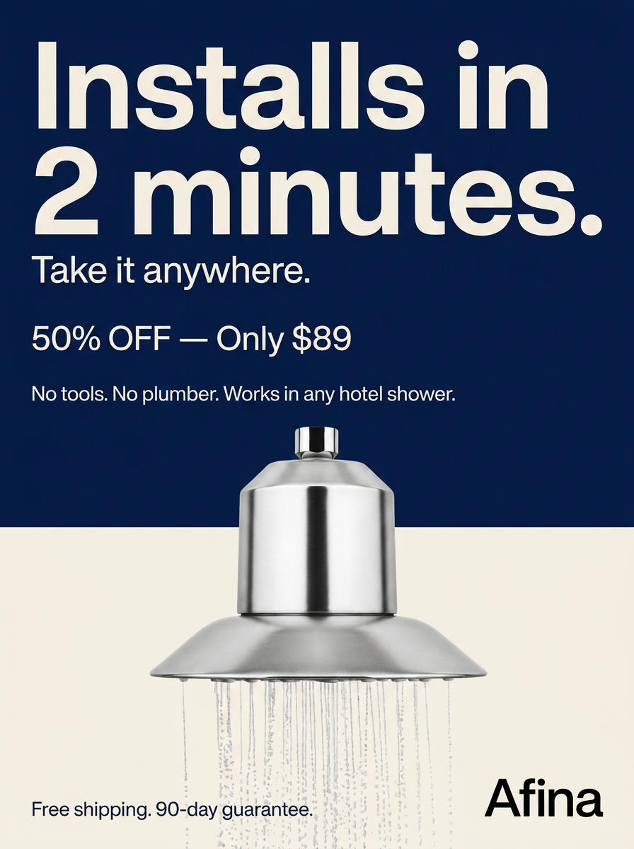 Showerlabs Facebook ad
