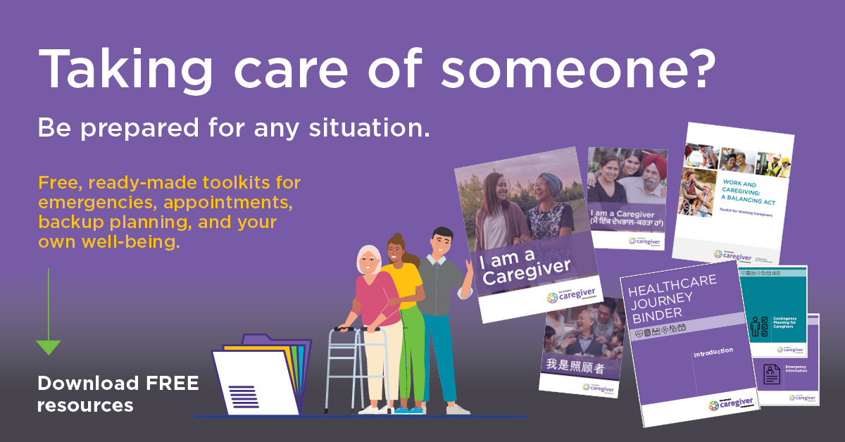 The Ontario Caregiver Organization Facebook ad from Jul 21, 2026