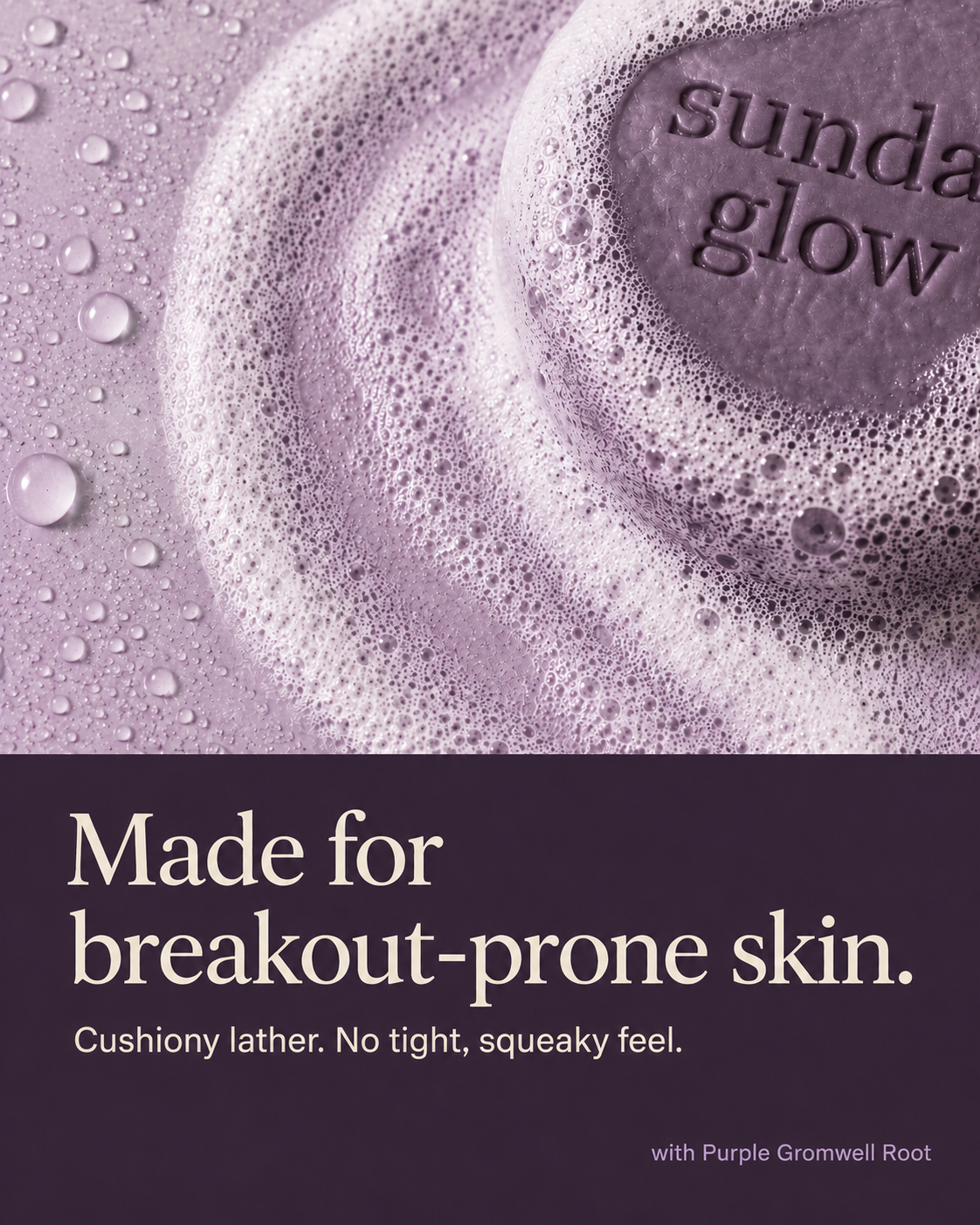 Sunday Glow Facebook ad: Handmade in small batches