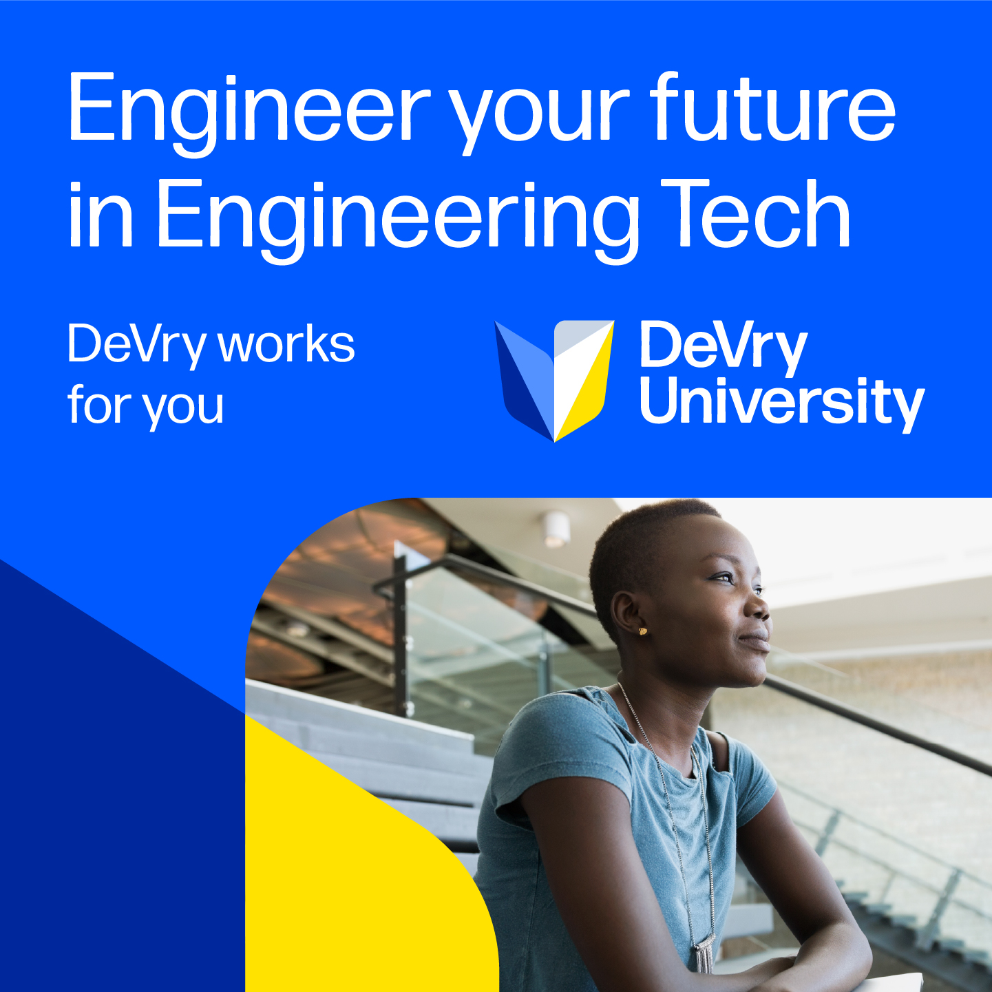 DeVry University Facebook ad: Pursue Engineering Tech