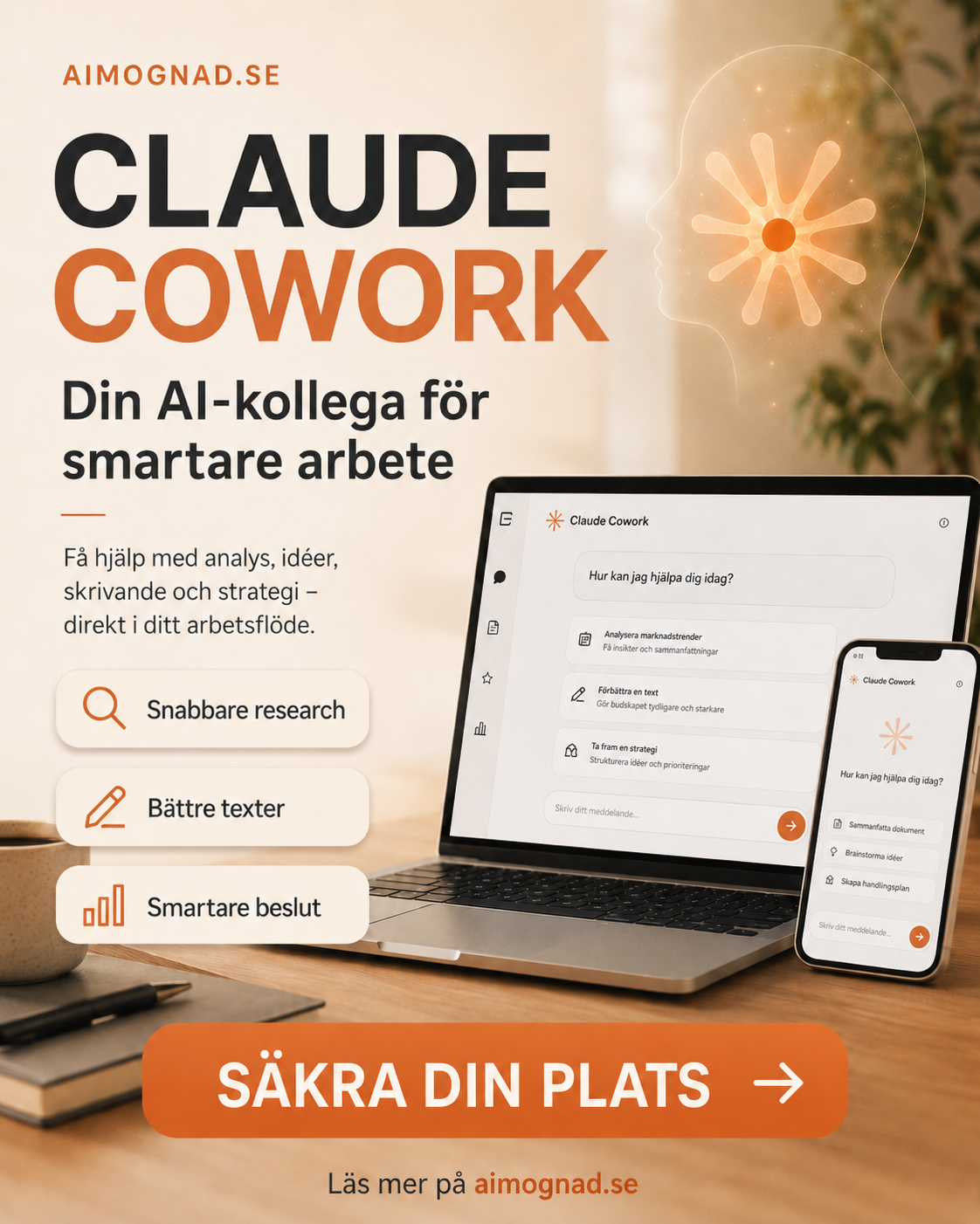Aimognad.se Facebook ad: AI-mognadsanalys: Utveckla er digitala transformation