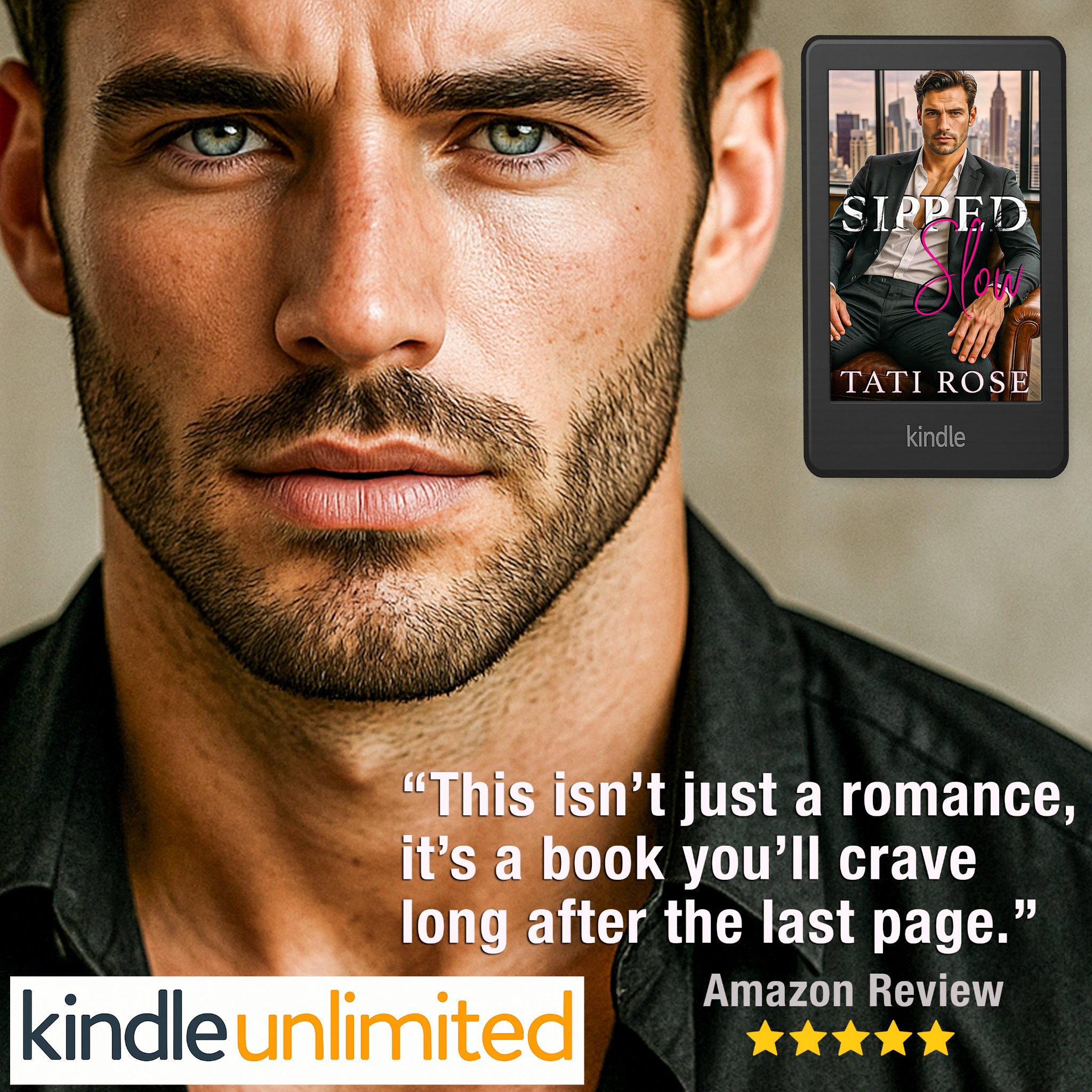 Tati Rose Contemporary Romance Author Facebook ad: New sizzling romance!