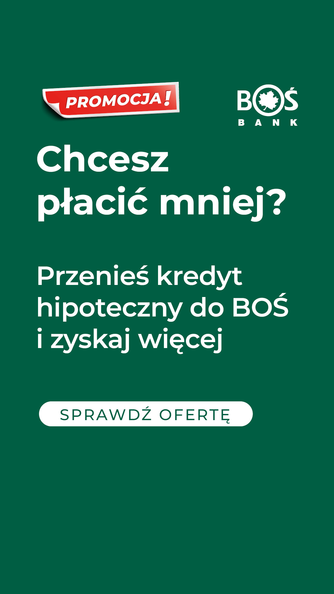 BOŚ Bank Facebook ad from Aug 6, 2026