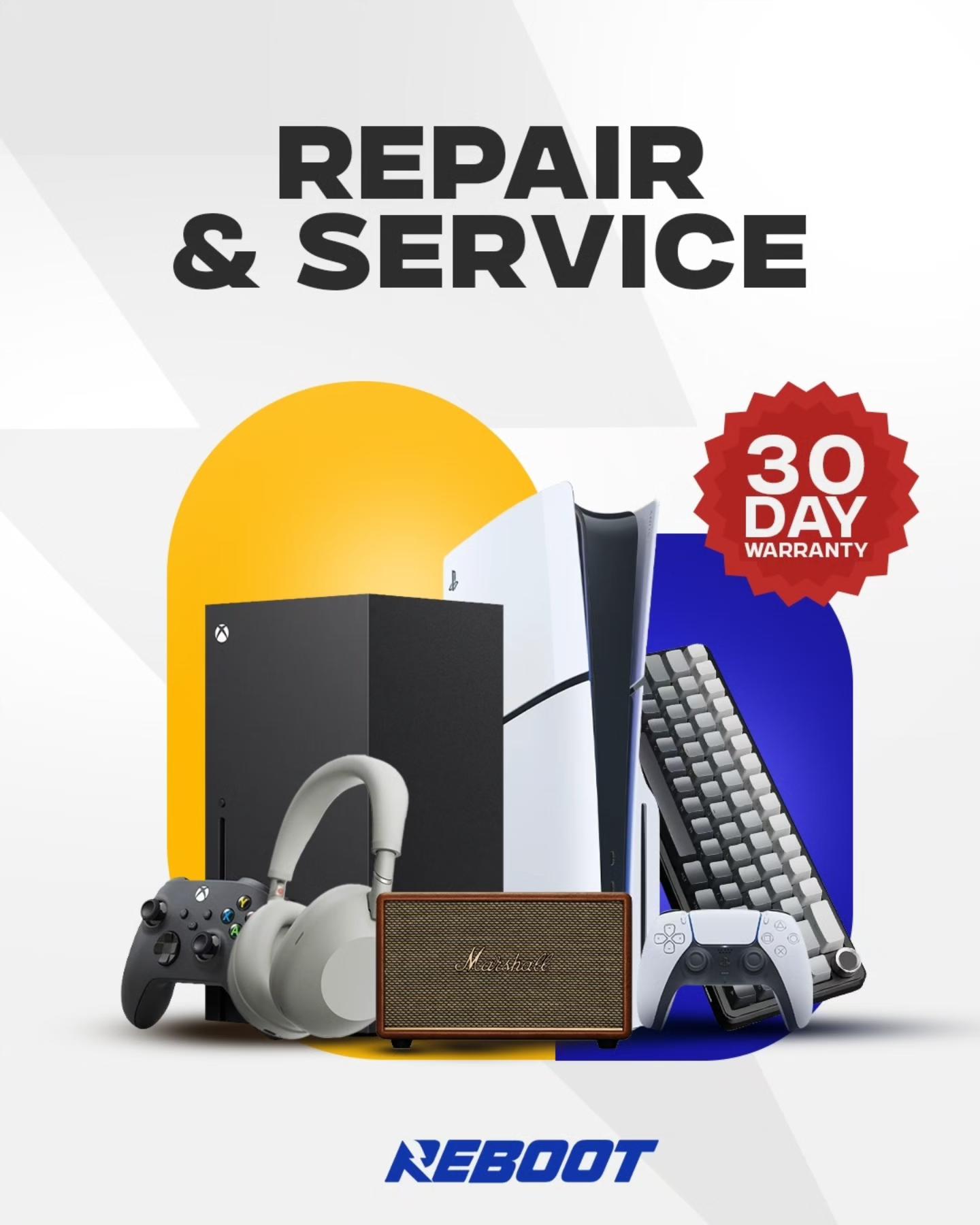 Reboot - Repair, Refurb, Rent Facebook ad: Where Broken Becomes Better.