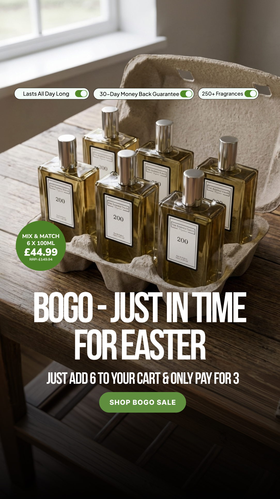 The Essence Vault Facebook ad