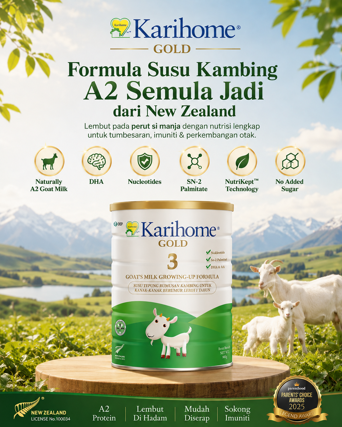 Karihome Malaysia - No.1 Goat's Milk Formula Facebook ad