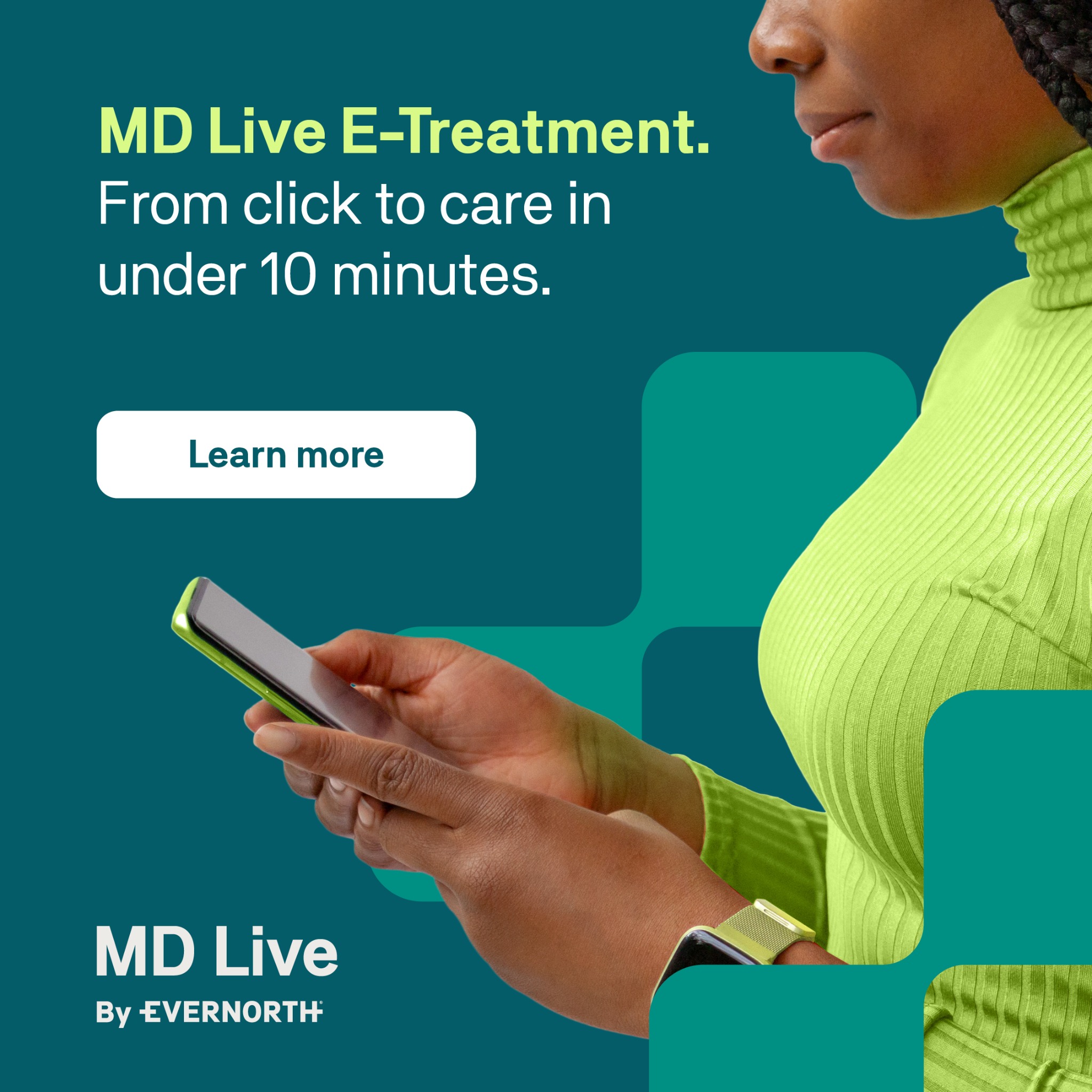 MD Live by Evernorth Facebook ad