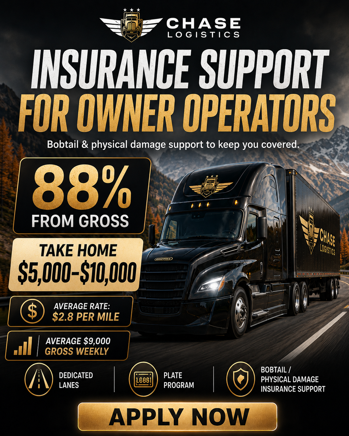 Chase logistics LLC Facebook ad from Jun 26, 2026