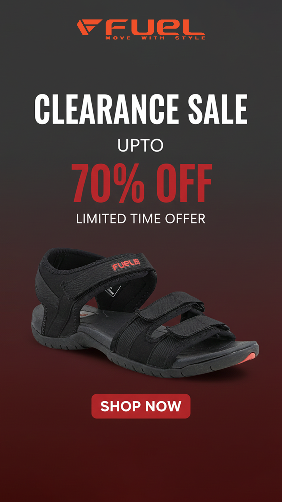 Fuel Shoes Facebook ad from Dec 31, 2025