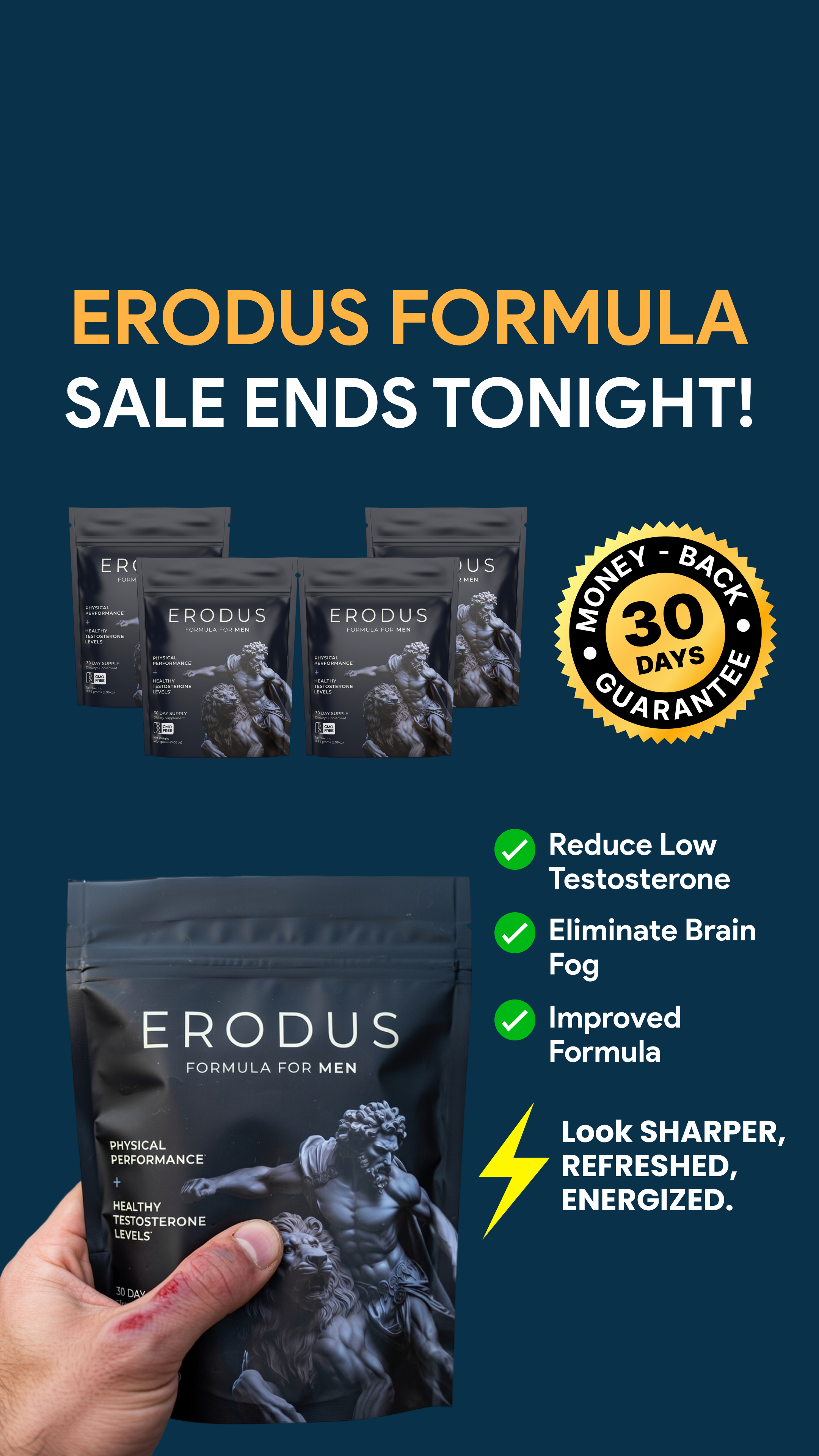 Erodus Formula For Men Facebook ad