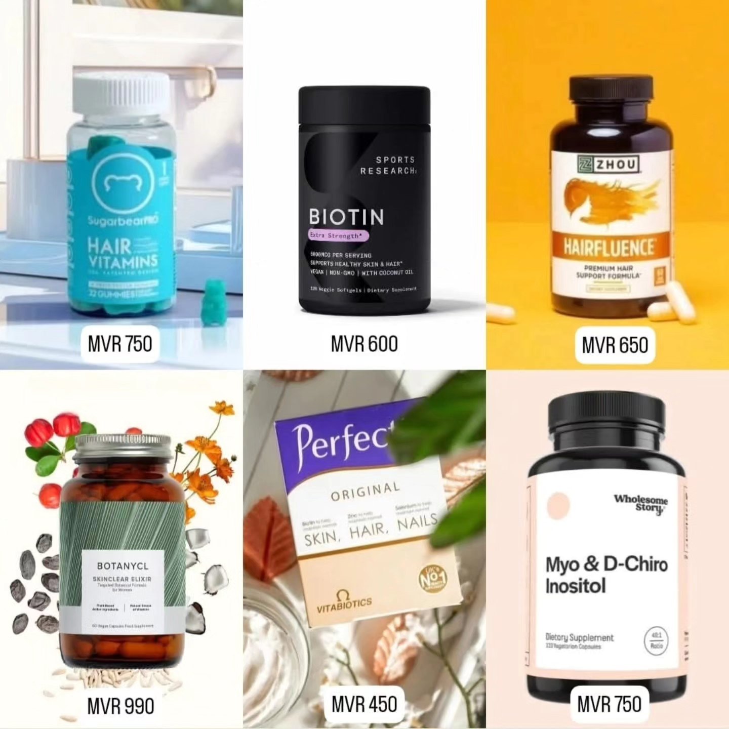 Pilljoy Facebook ad: Sugarbear Hair Vitamins - MVR 750.