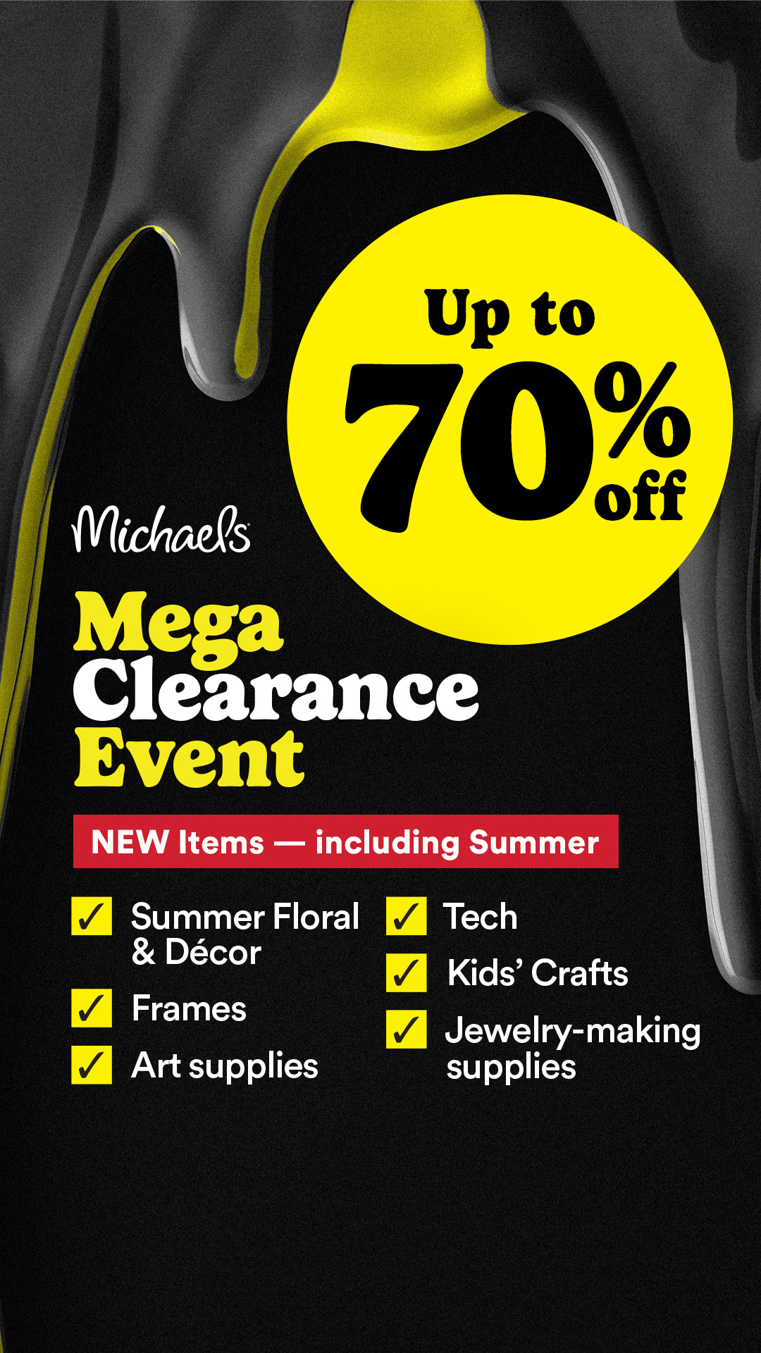 Michaels Stores Facebook ad