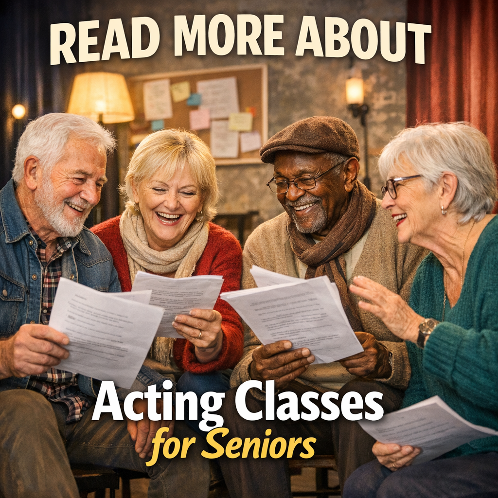 Inspired Living Facebook ad: Understanding Acting Classes for Seniors