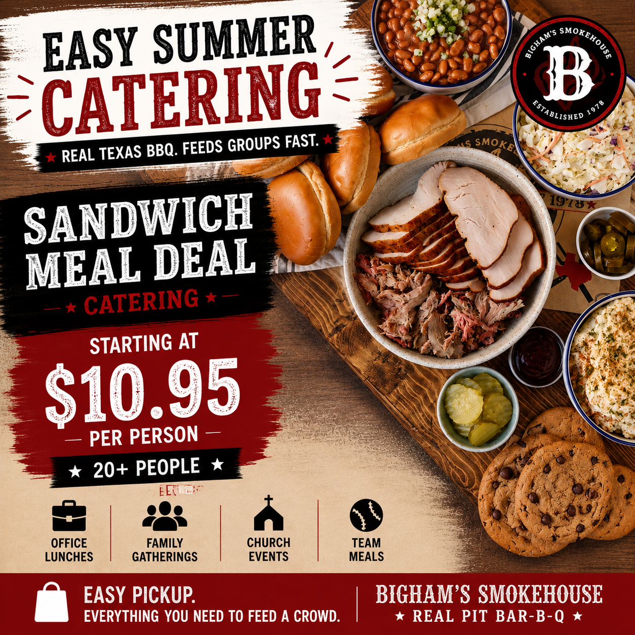 Bigham's Smokehouse Facebook ad