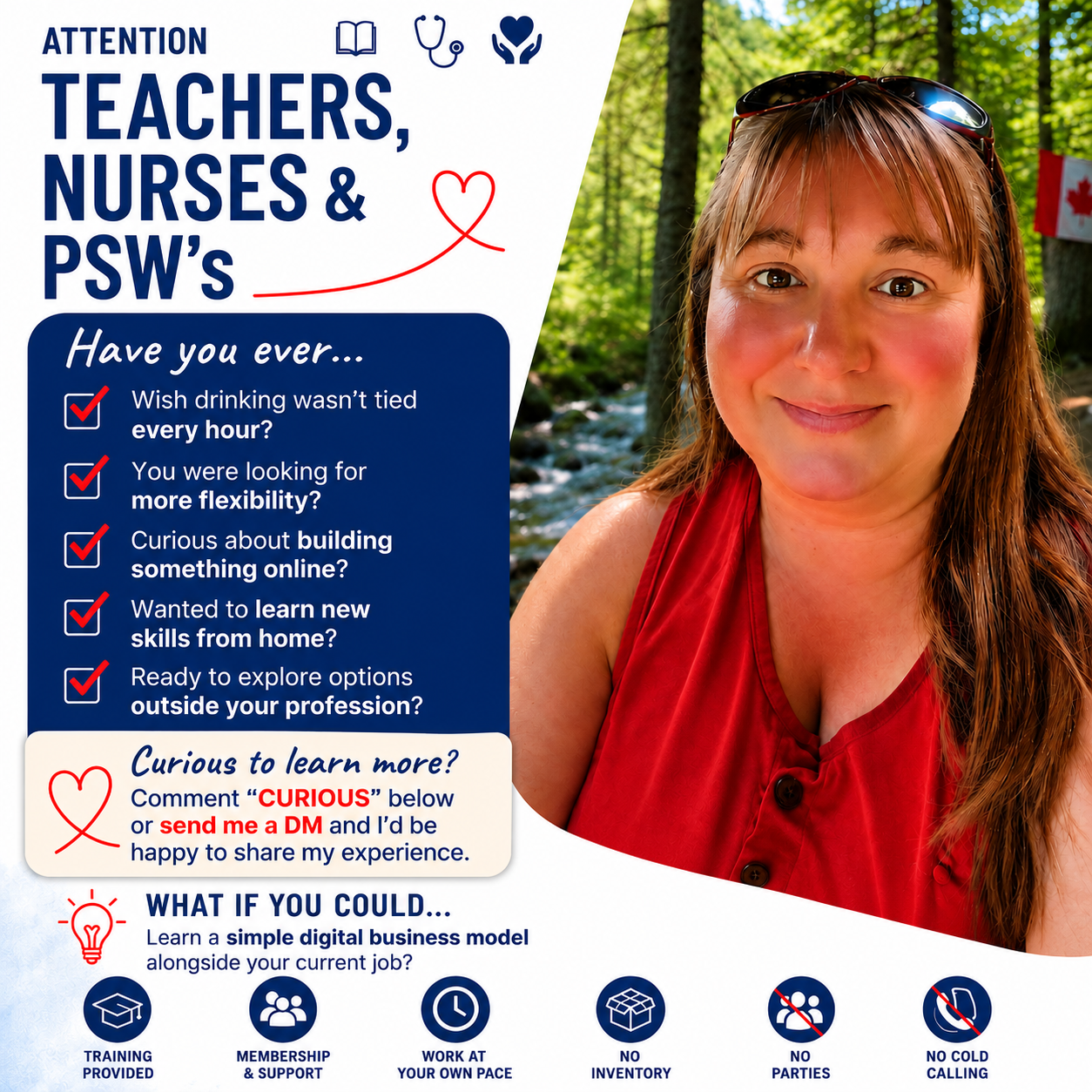 Simply Shondra Digital Co. Facebook ad: Ontario Teachers, Nurses & PSWs