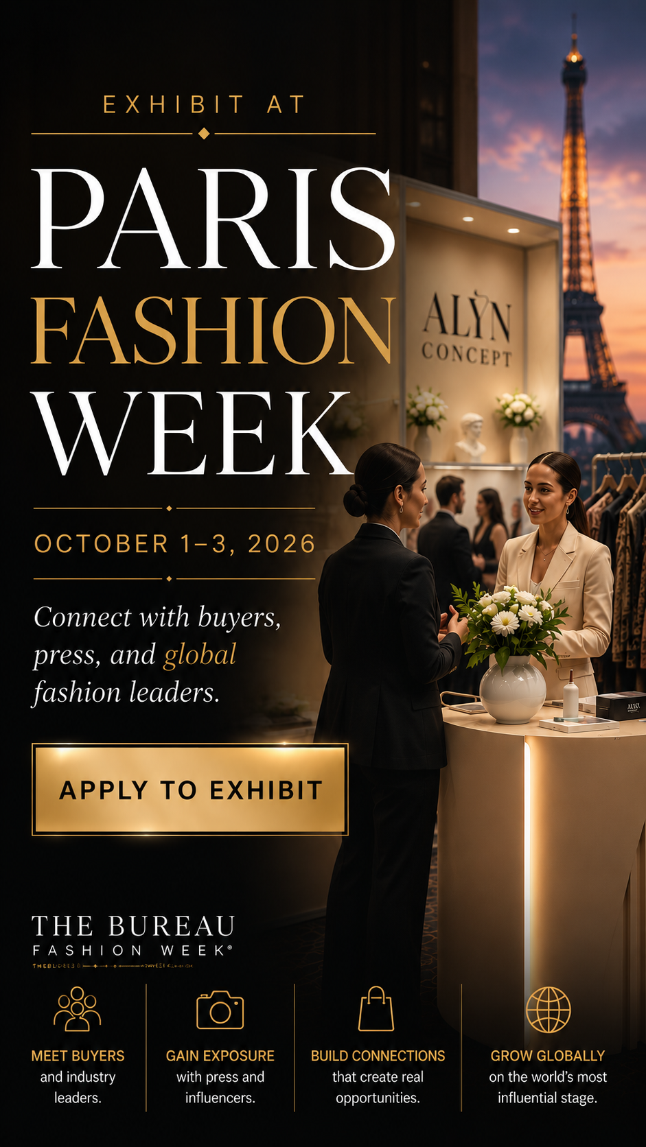 The Bureau Fashion Week Facebook ad