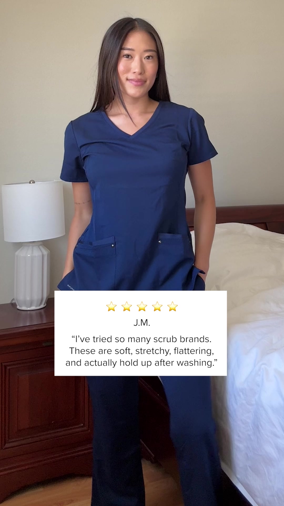 Healing Hands Scrubs Facebook ad from Aug 27, 2026