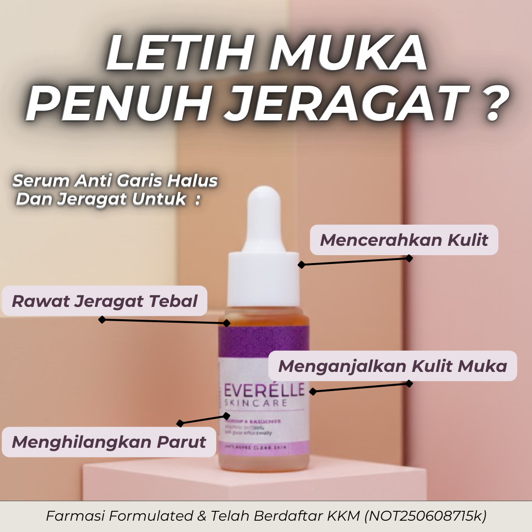 Everelle Skincare HQ By Dr Hanis Facebook ad: JERAGAT HILANG DENGAN EVERELLE