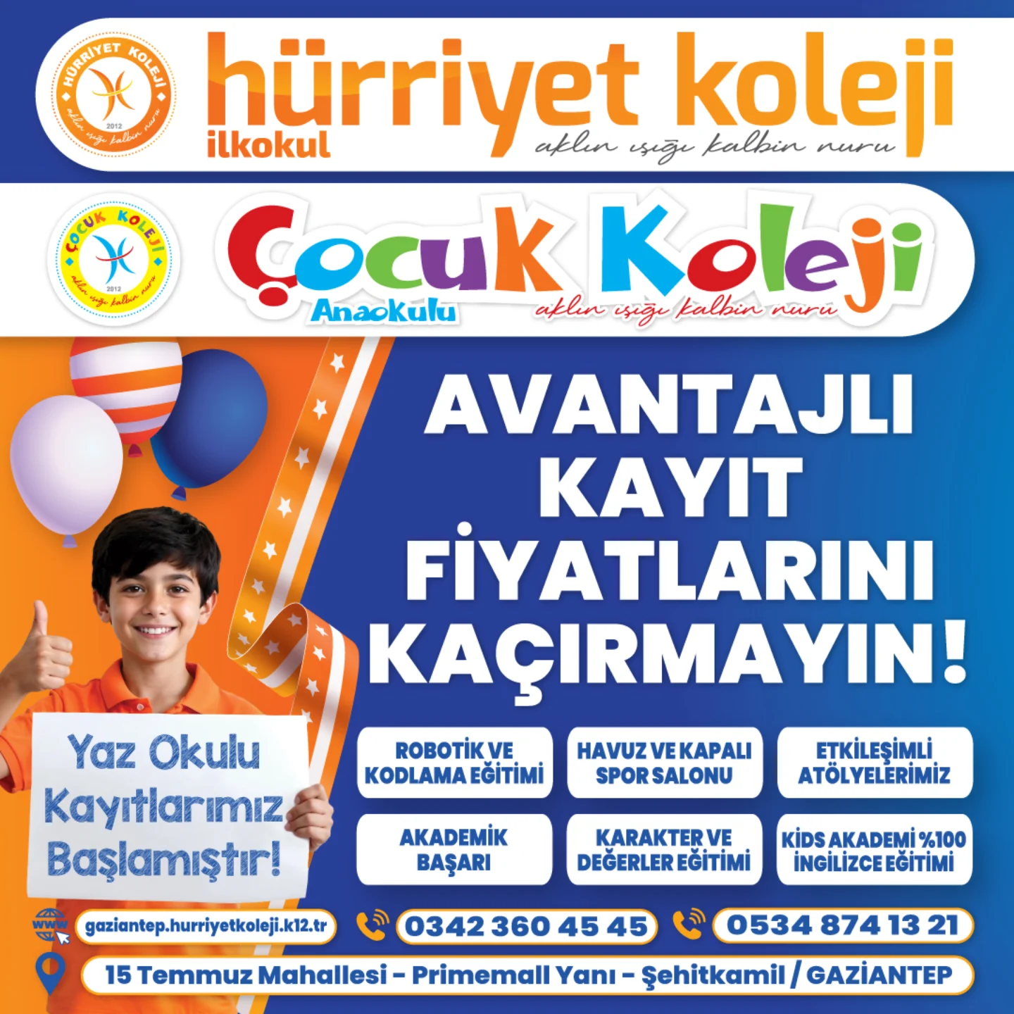 Gaziantep Hürriyet Koleji Facebook ad: Gaziantep Hürriyet Koleji İlkokulu
