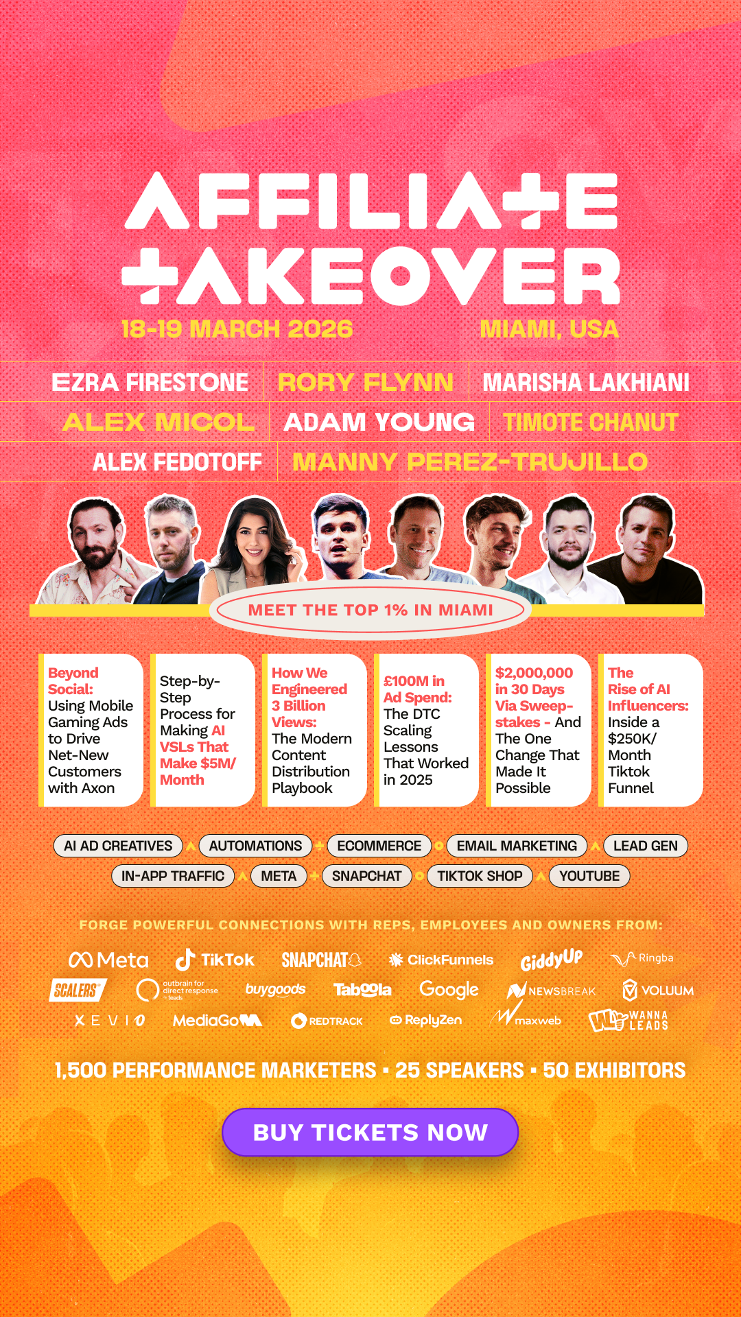 Affiliate Takeover Facebook ad