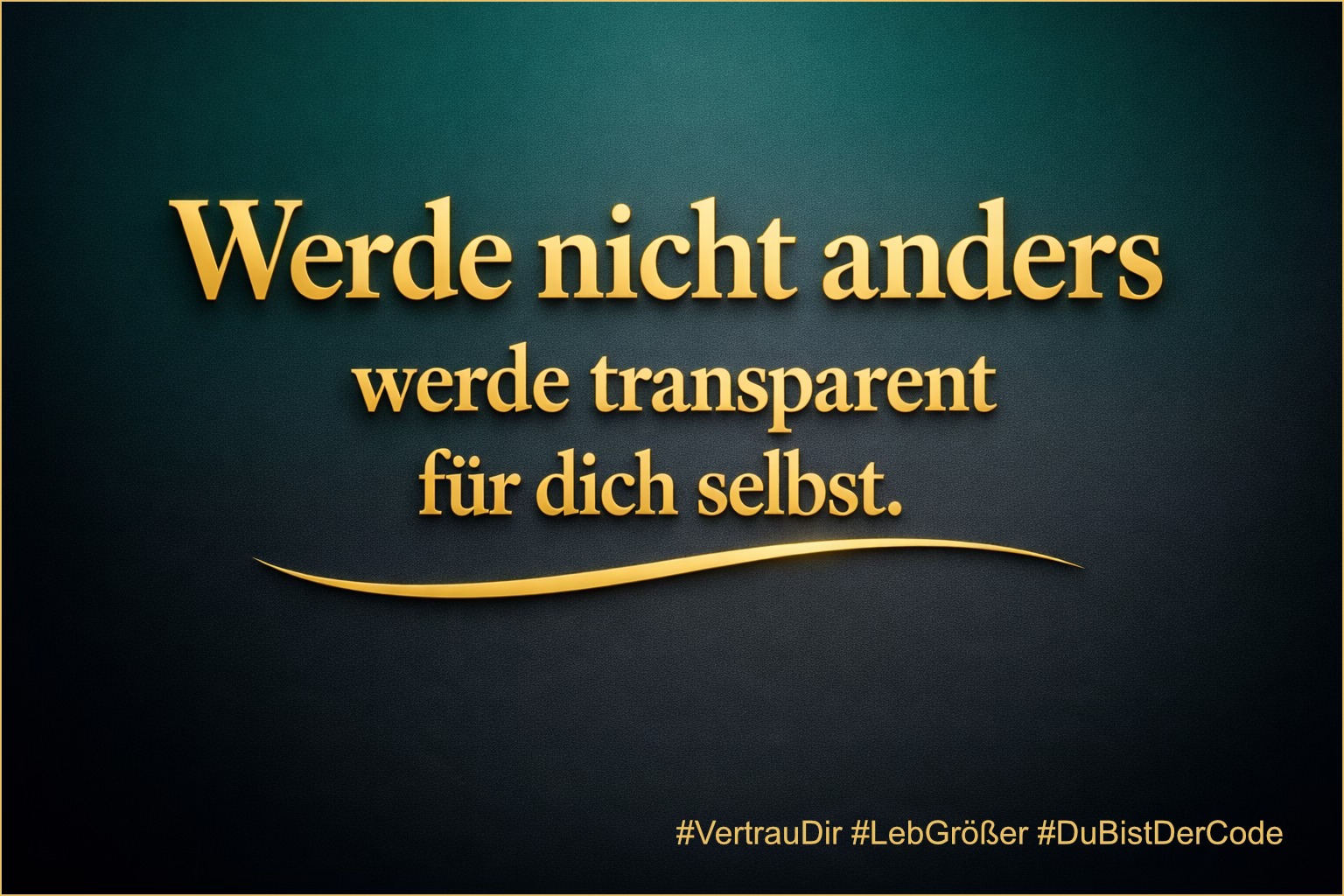 Mario Liebig Facebook ad: Ich habe begonnen, anders zu handeln.