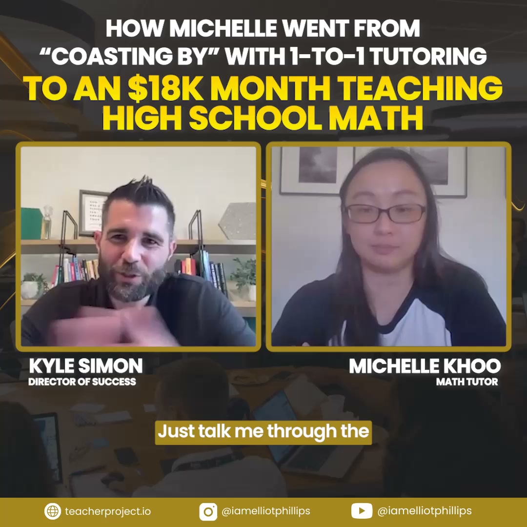 The Teacher Project Facebook ad: $18k Month Teaching High School Math