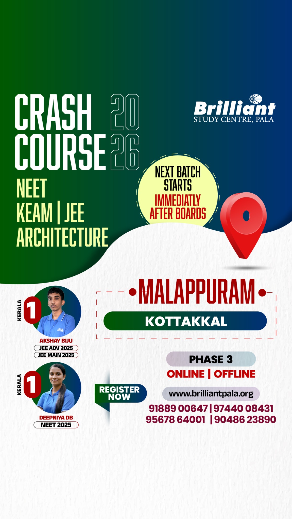 Brilliant Study Centre Pala Facebook ad