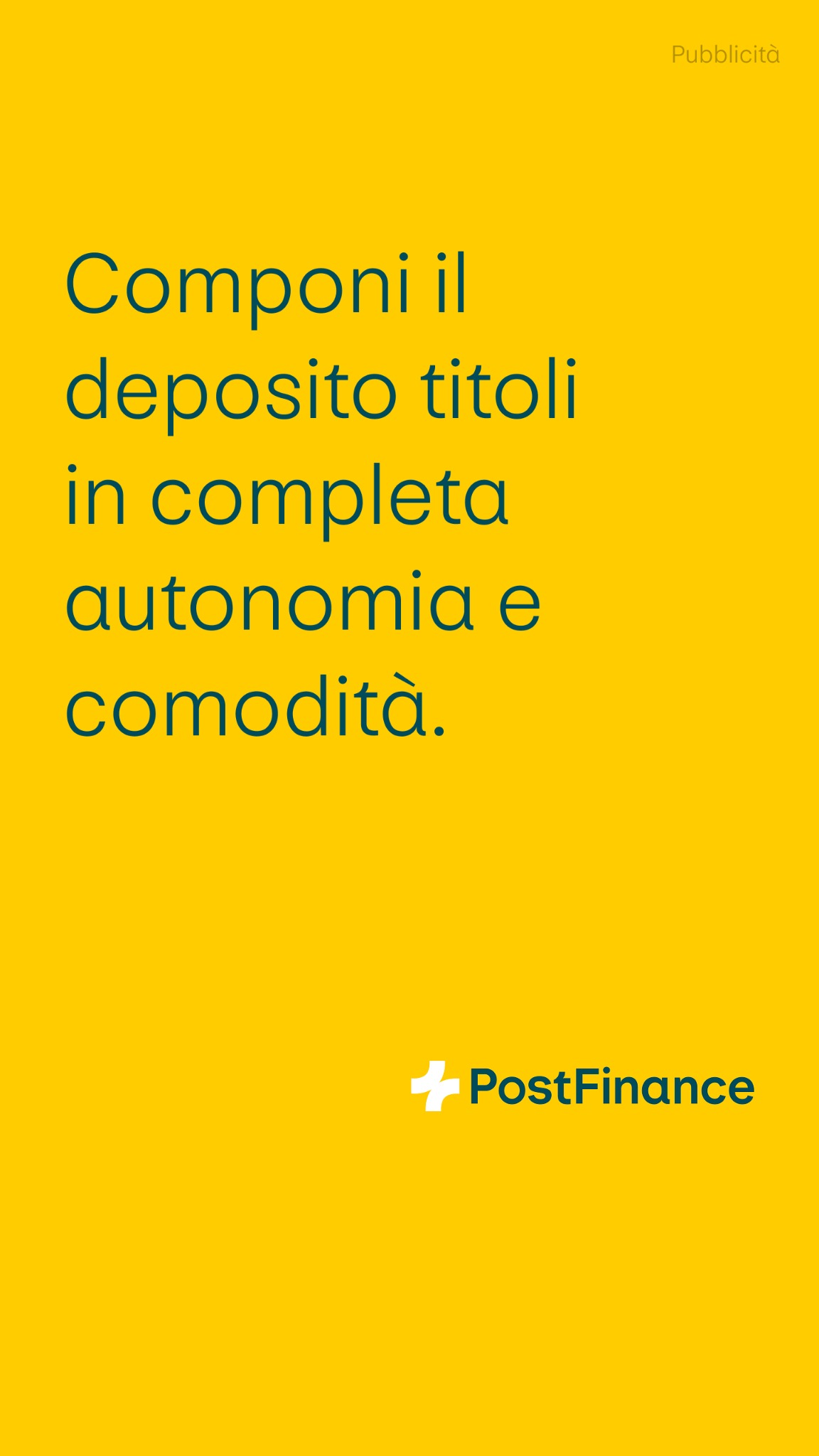 PostFinance Facebook ad from Apr 22, 2026