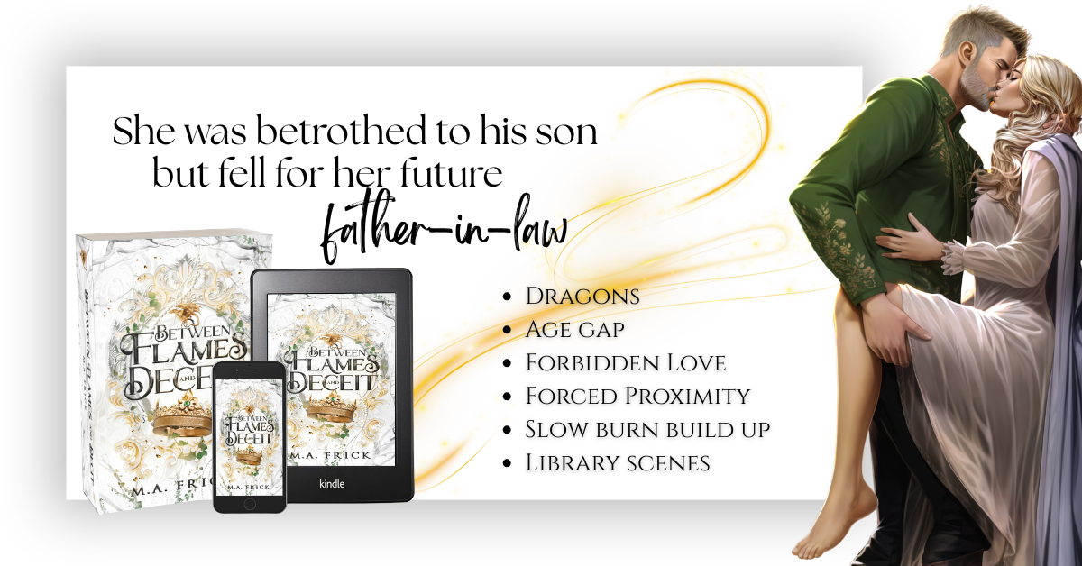 M.A. Frick - Writer Facebook ad: Age Gap Romance. with DRAGONS!