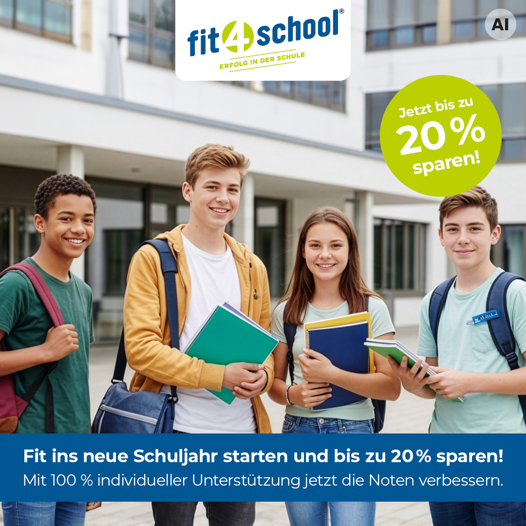 Fit4school Facebook ad: Profi-Nachhilfe bei der Schweizer Nr. 1
