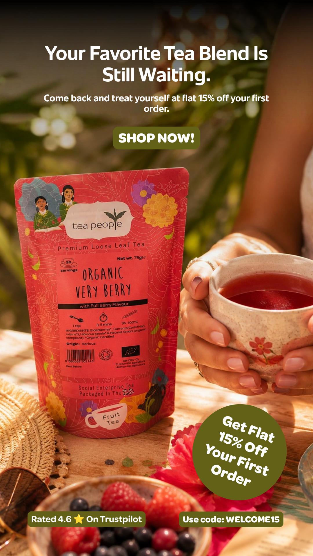 Tea People Facebook ad