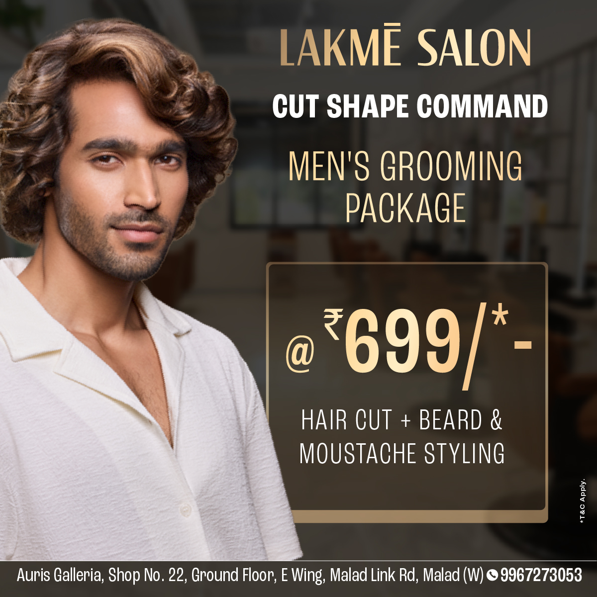 Lakme Salon Facebook ad: Men's Grooming Packages @ ₹699