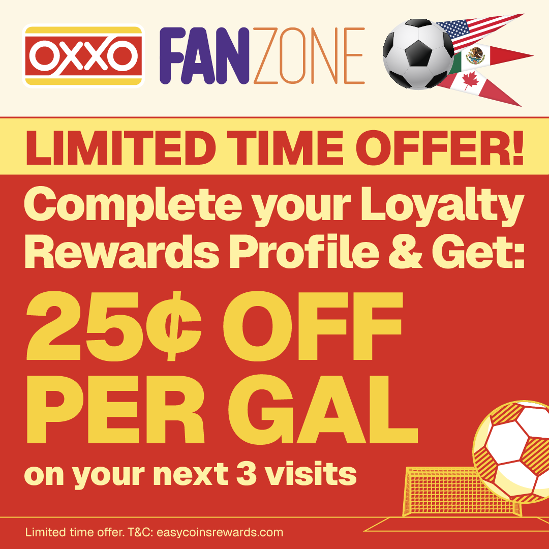 OXXO U.S. Facebook ad: Score 25¢ Off Per Gallon