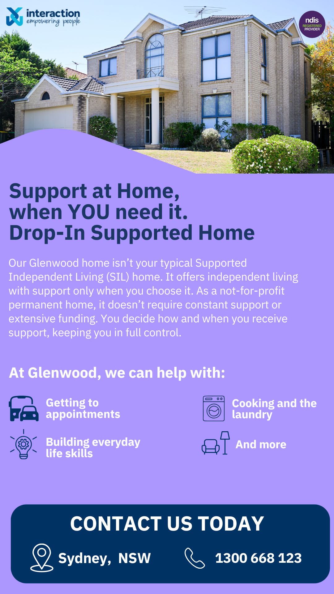 Interaction Disability Services Facebook ad